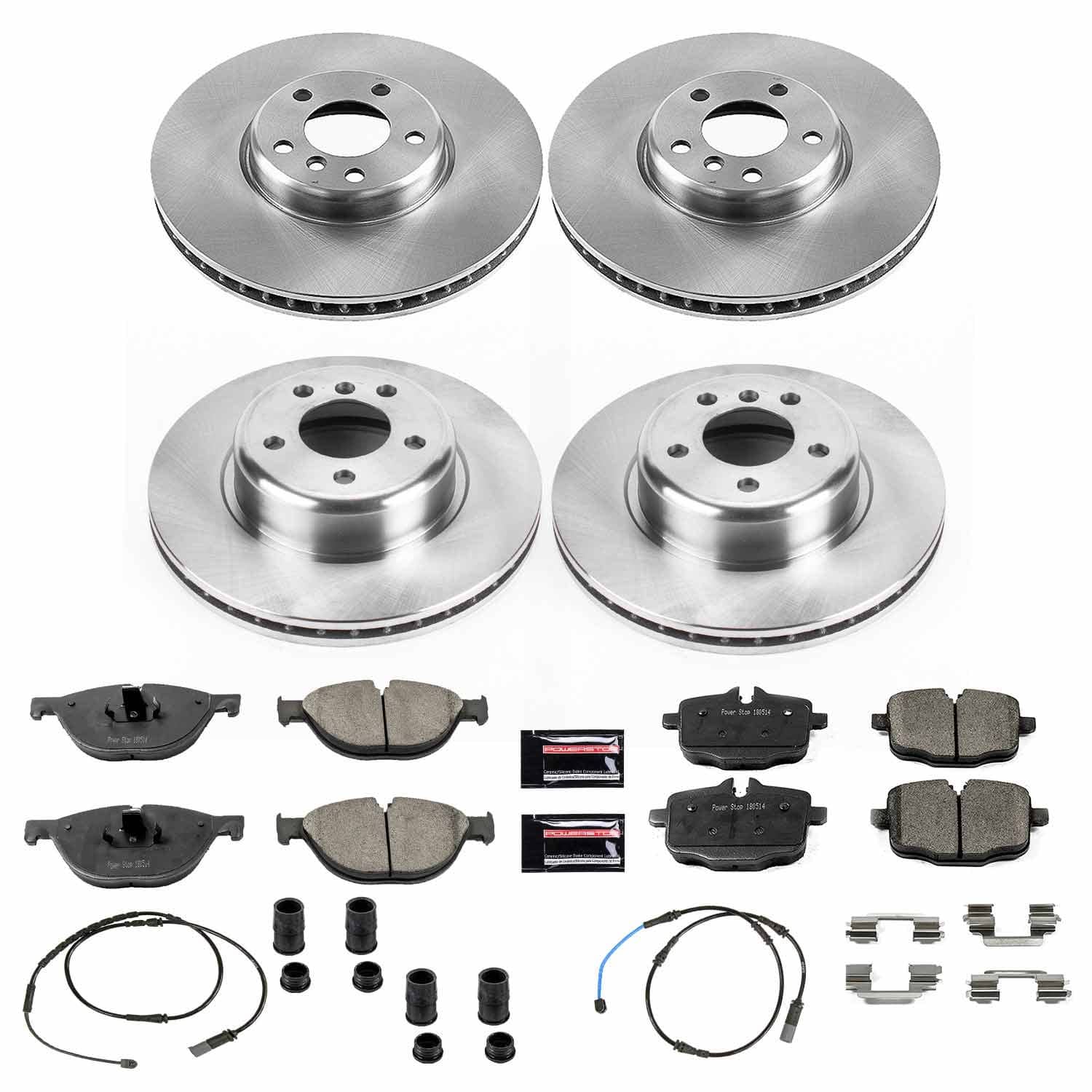 Power Stop - KOE6029 - Front and Rear - Disc Brake Pad and Rotor Kit