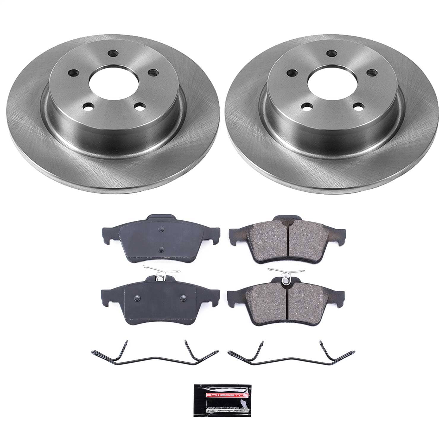 Power Stop - KOE6398 - Rear - Disc Brake Pad and Rotor Kit