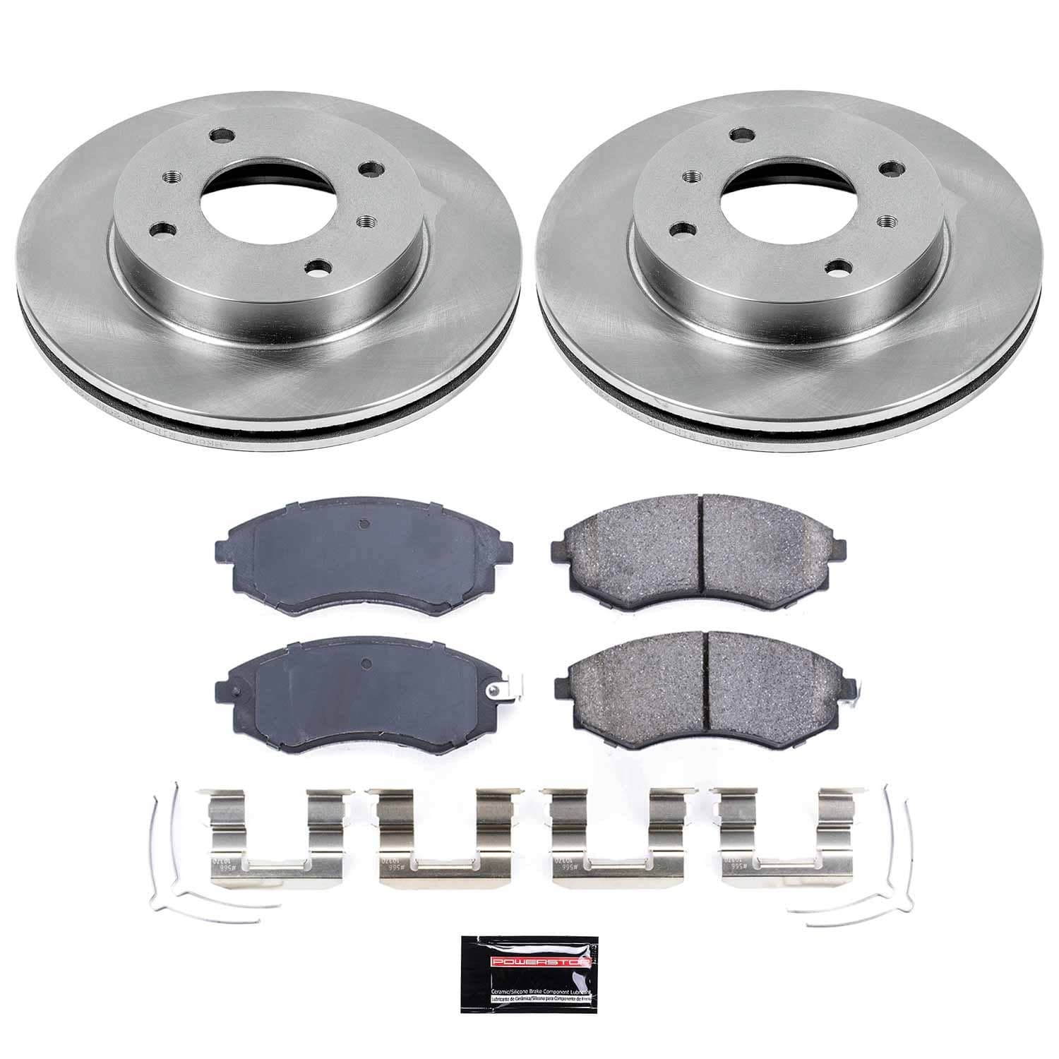 Power Stop - KOE656 - Front - Disc Brake Pad and Rotor Kit