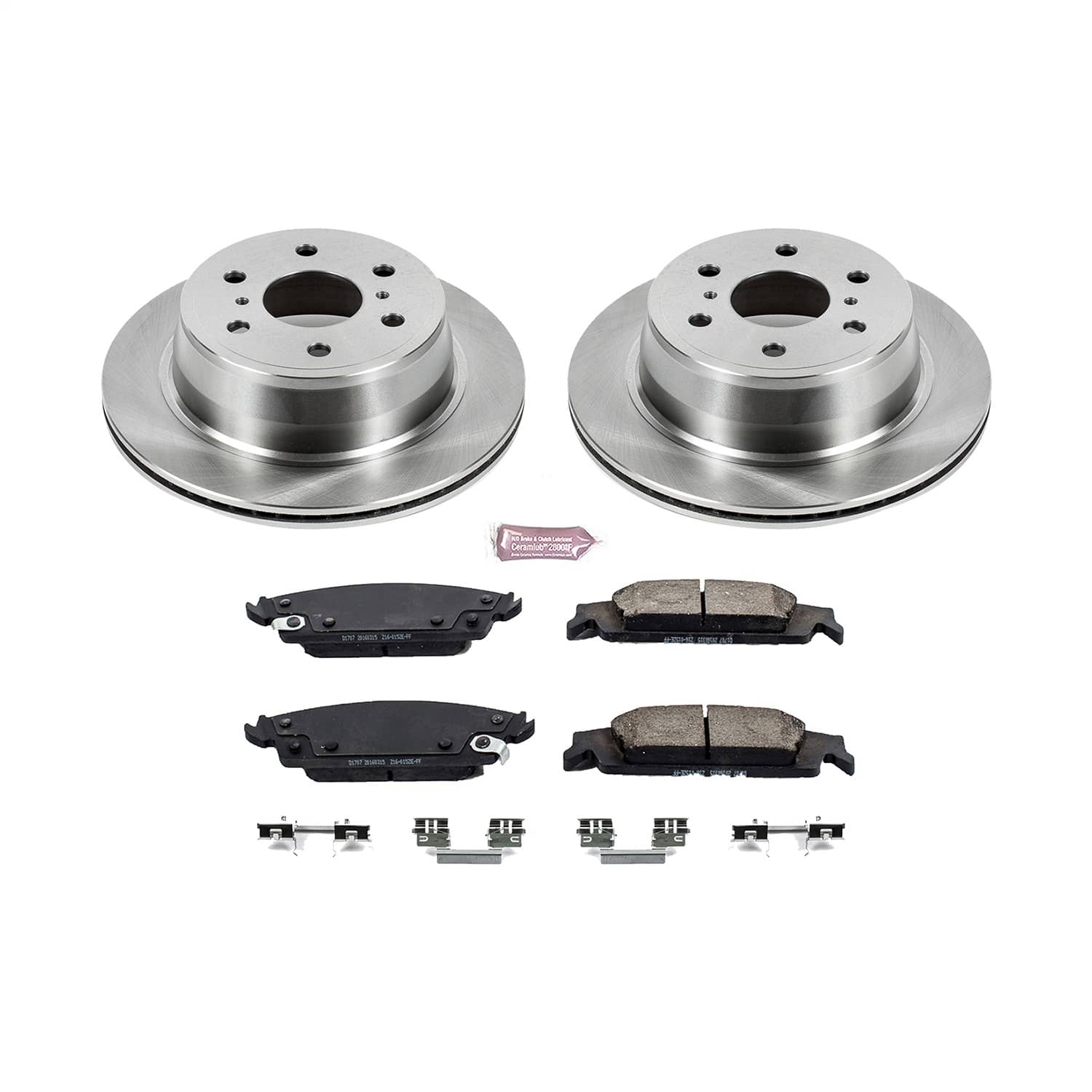 Power Stop - KOE6562 - Rear - Disc Brake Pad and Rotor Kit
