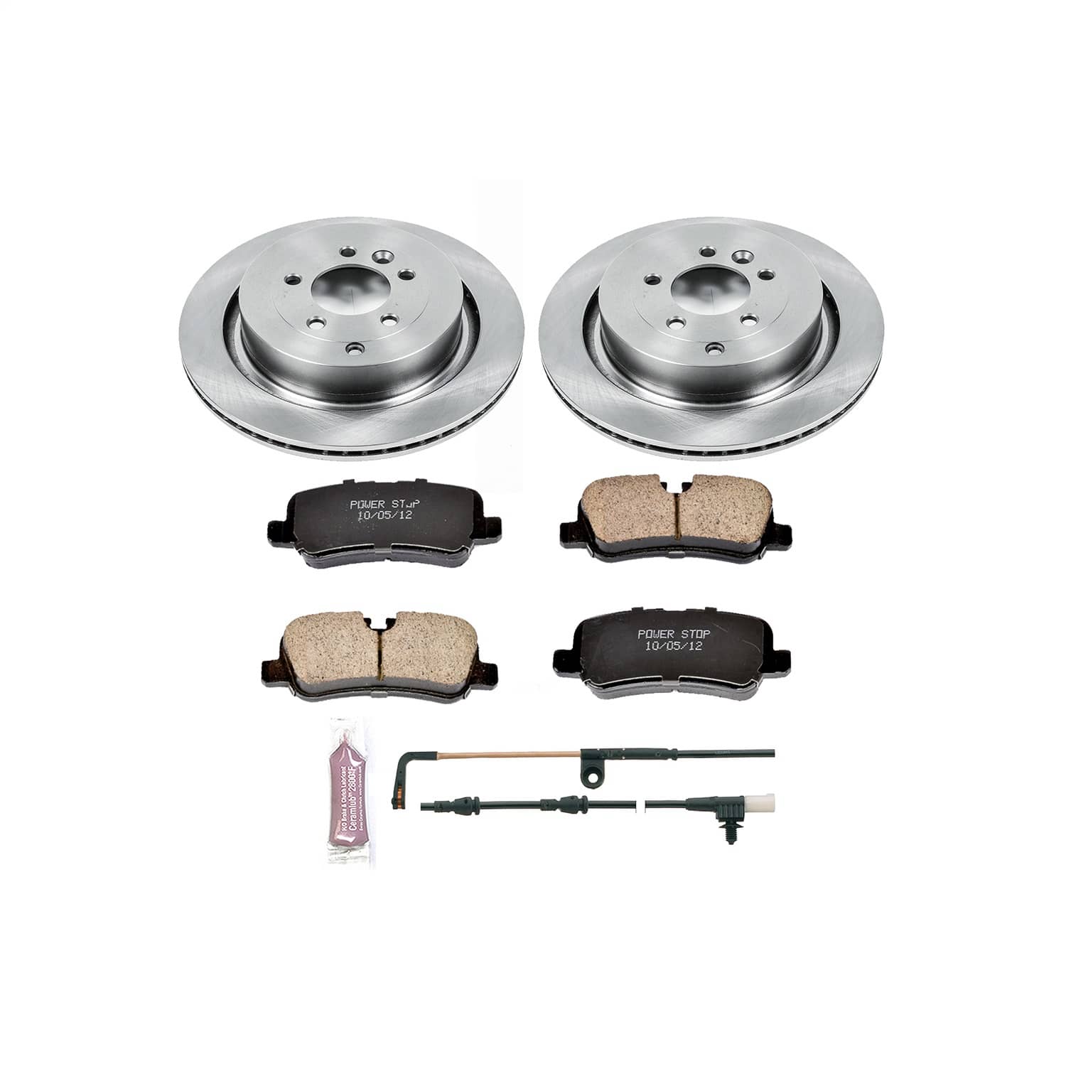 Power Stop - KOE6564 - Rear - Disc Brake Pad and Rotor Kit