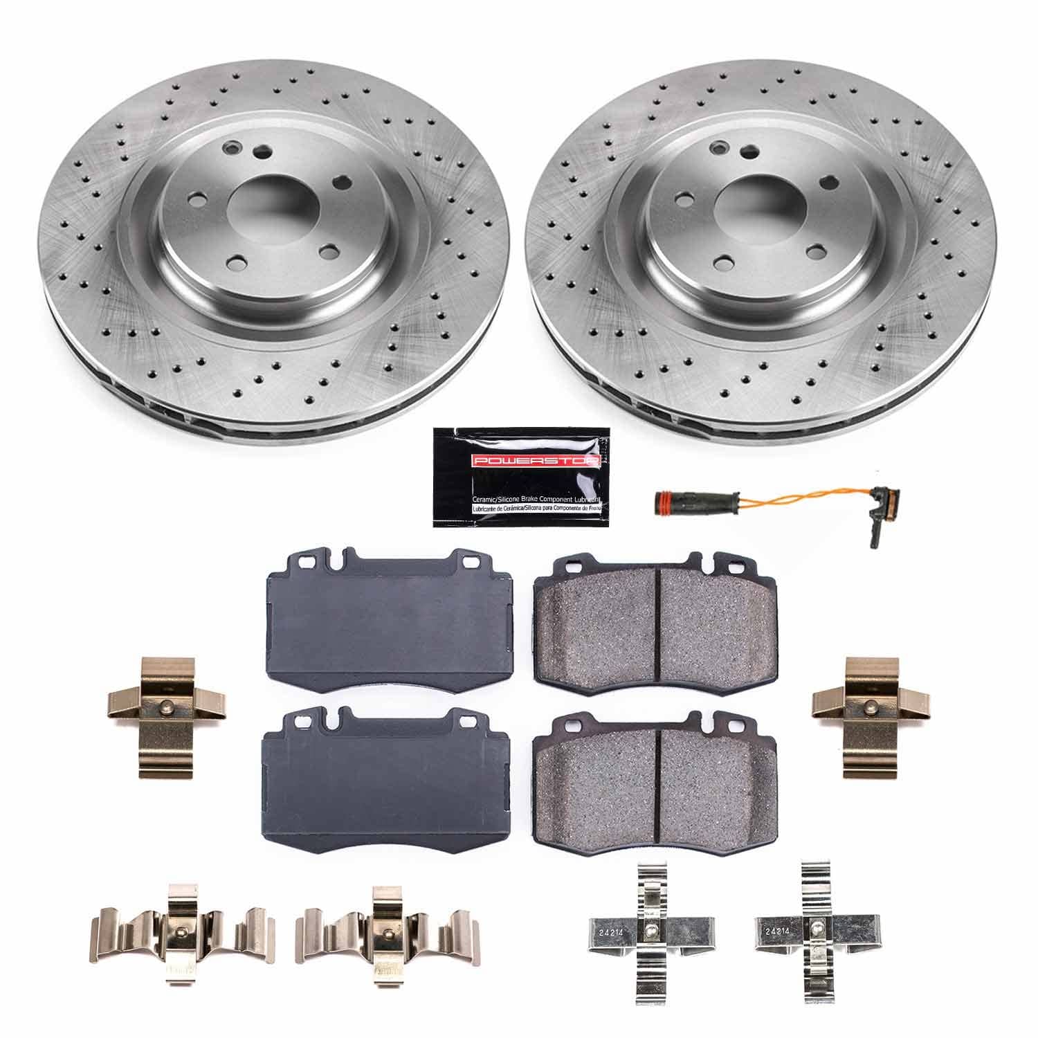 Power Stop - KOE6585 - Front - Disc Brake Pad and Rotor Kit
