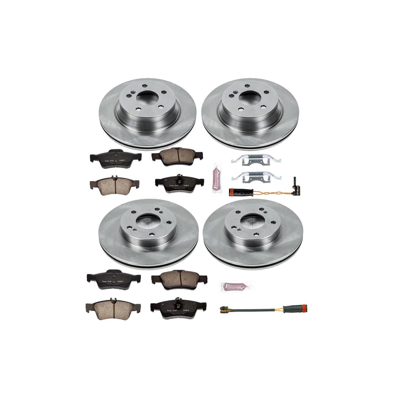 Power Stop - KOE6602 - Front and Rear - Disc Brake Pad and Rotor Kit