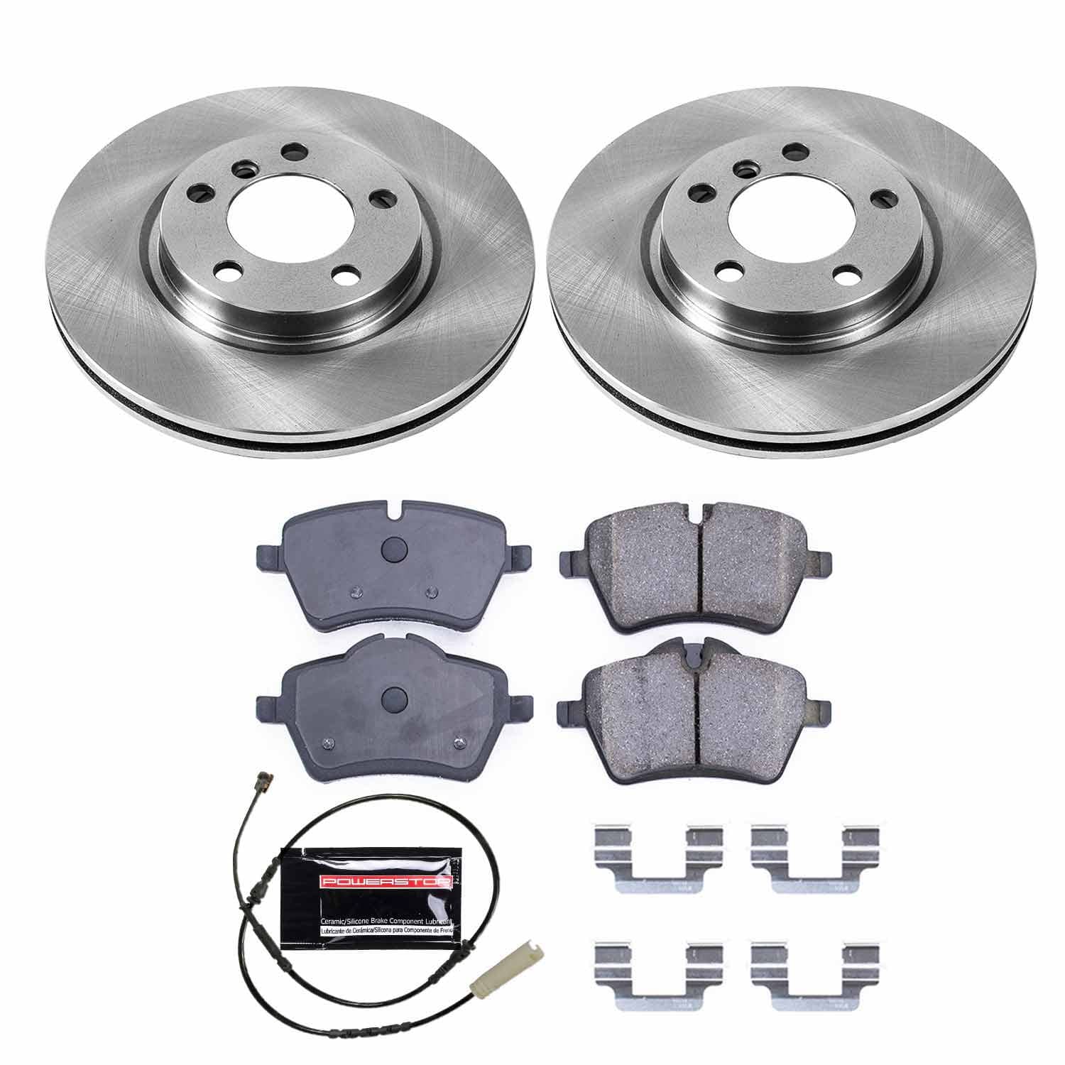 Power Stop - KOE6665 - Front - Disc Brake Pad and Rotor Kit