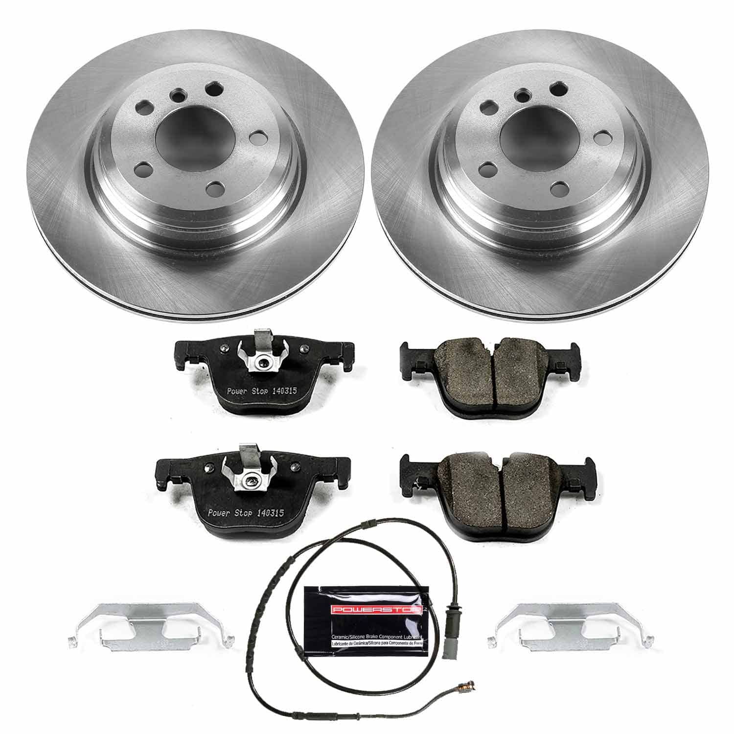 Power Stop - KOE6667 - Rear - Disc Brake Pad and Rotor Kit