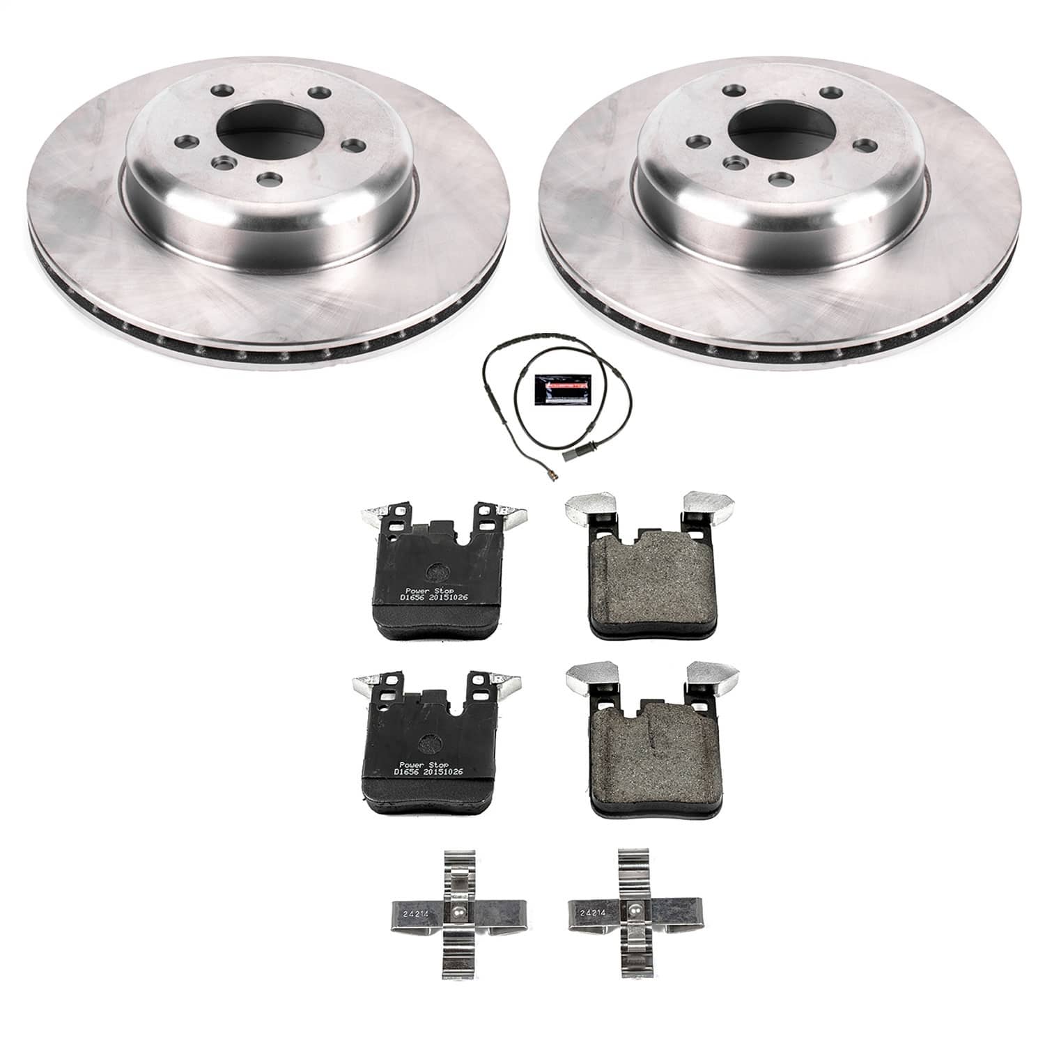 Power Stop - KOE6672 - Rear - Disc Brake Pad and Rotor Kit