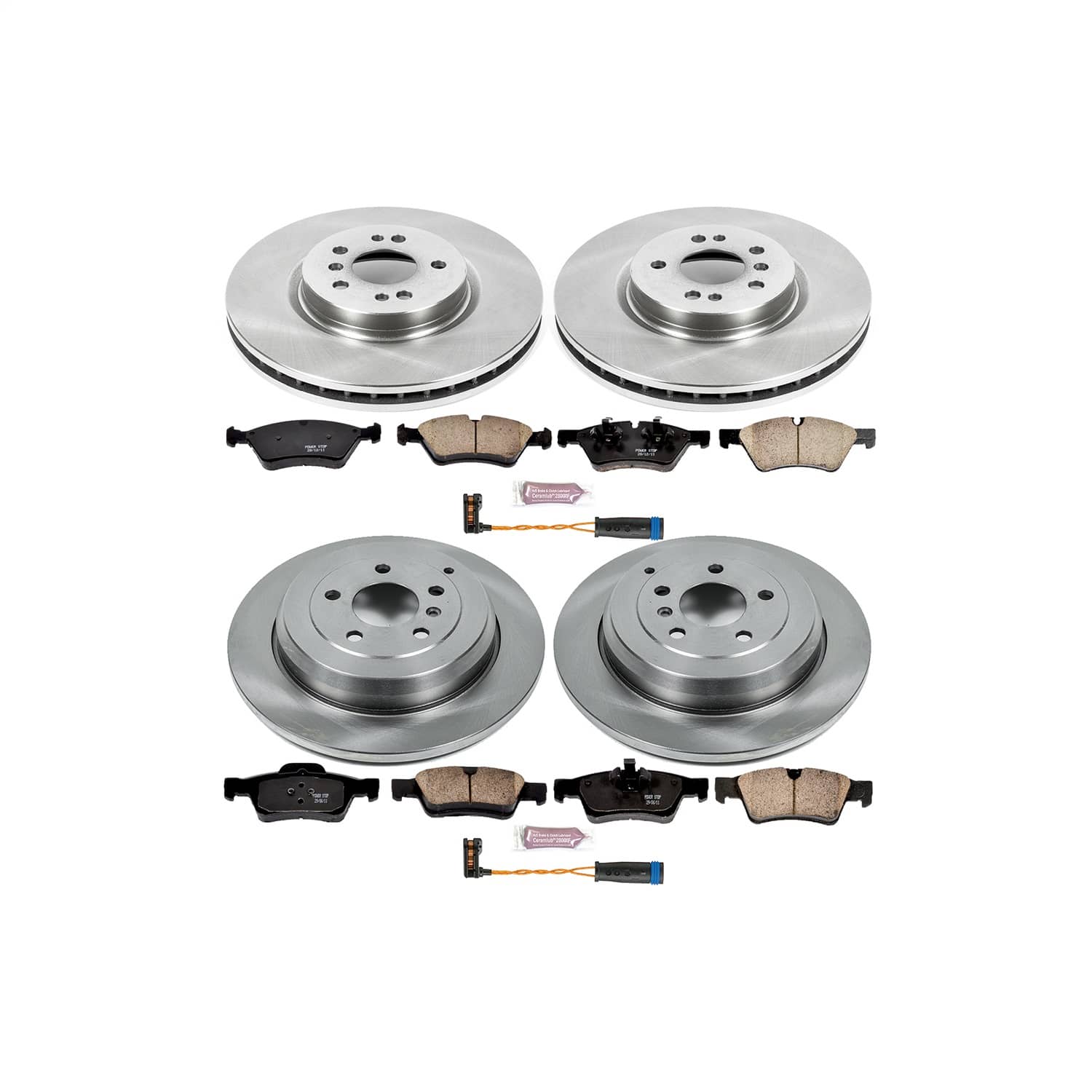 Power Stop - KOE6710 - Front and Rear - Disc Brake Pad and Rotor Kit
