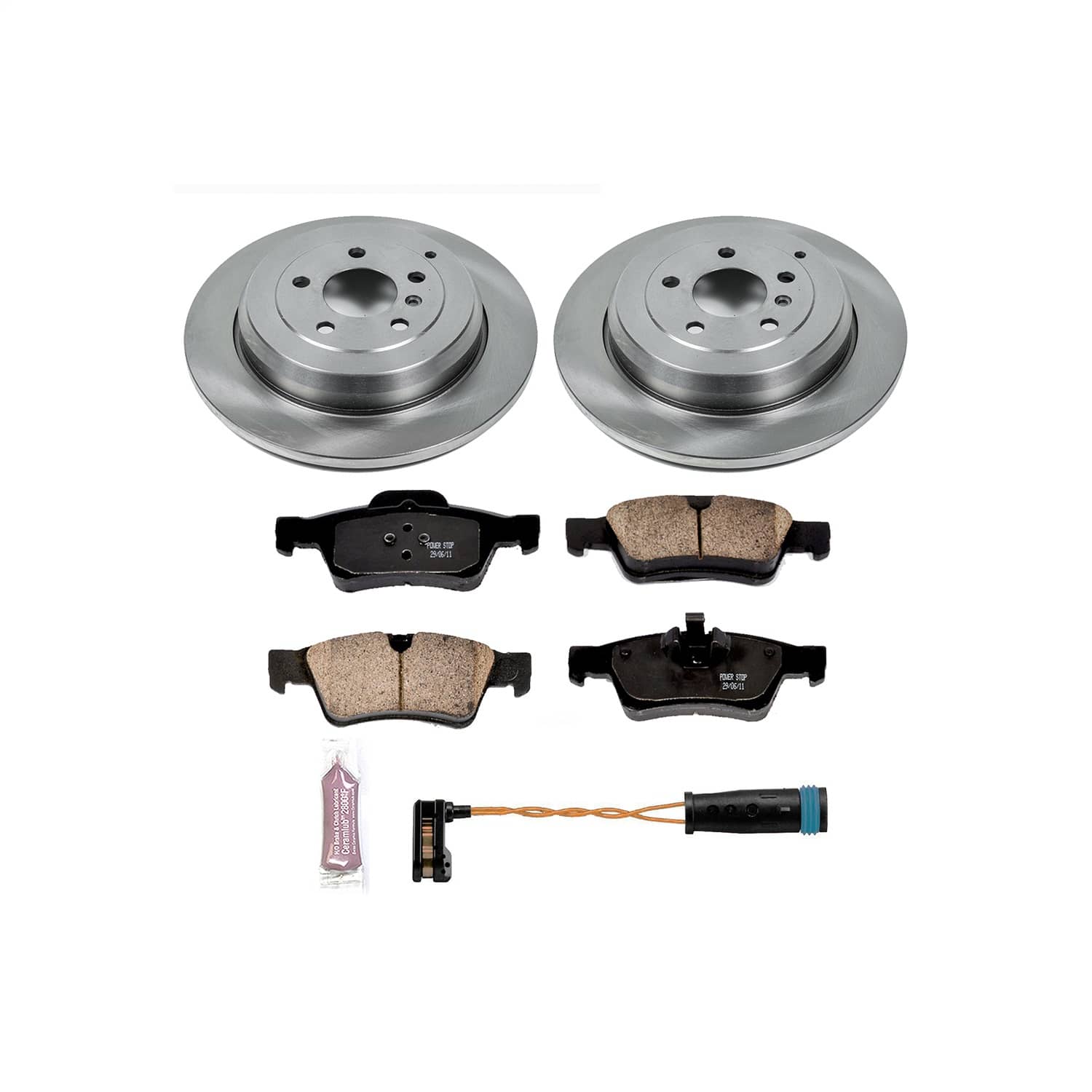 Power Stop - KOE6712 - Rear - Disc Brake Pad and Rotor Kit