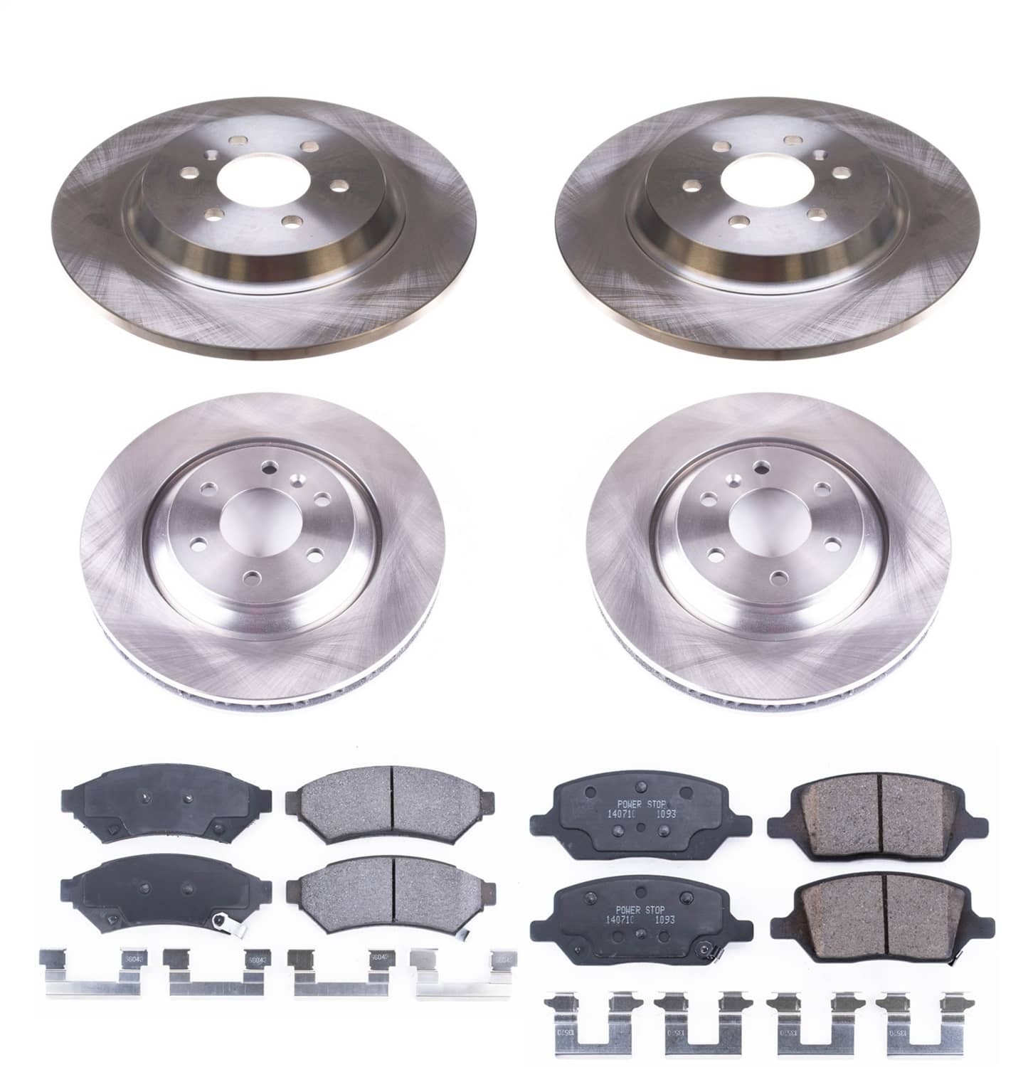 Power Stop - KOE6801 - Front and Rear - Disc Brake Pad and Rotor Kit