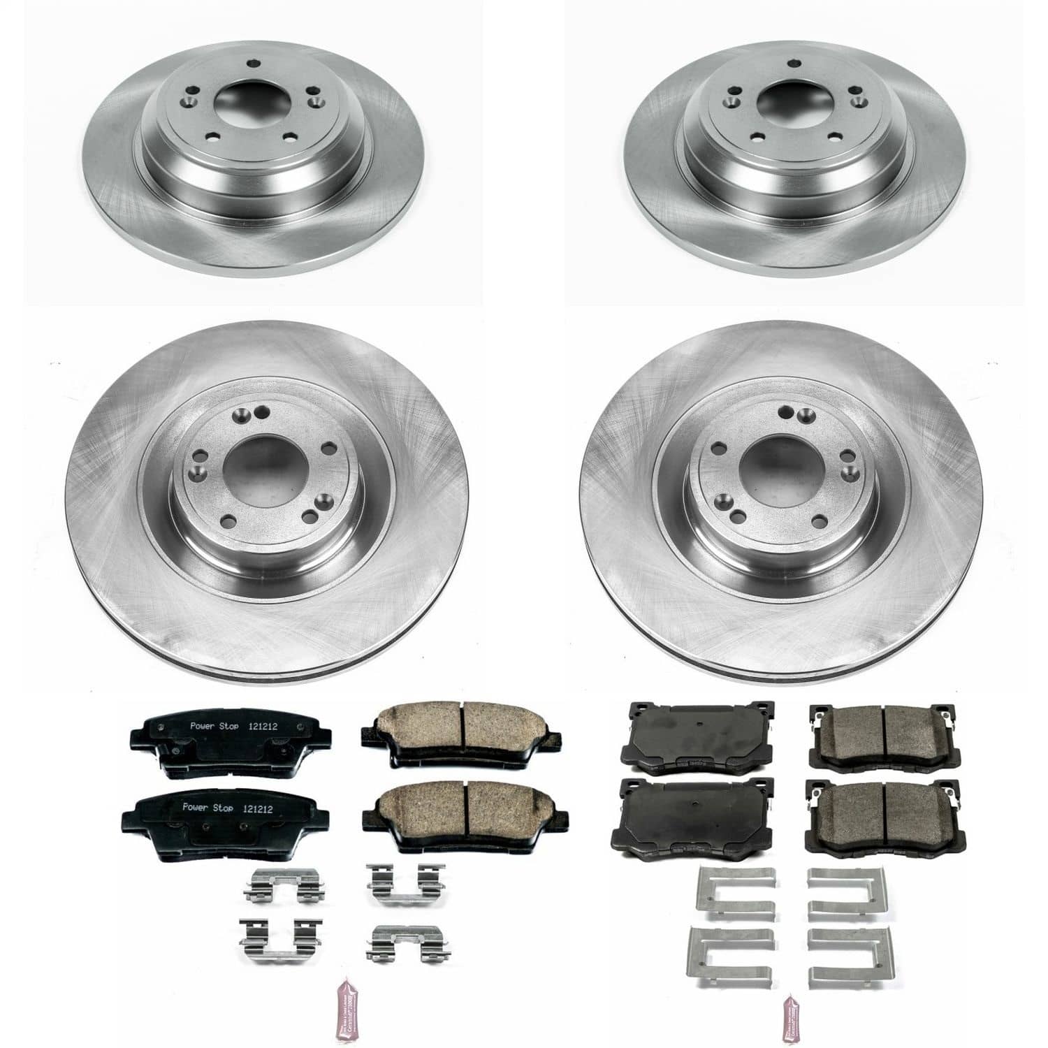 Power Stop - KOE7029 - Front and Rear - Disc Brake Pad and Rotor Kit