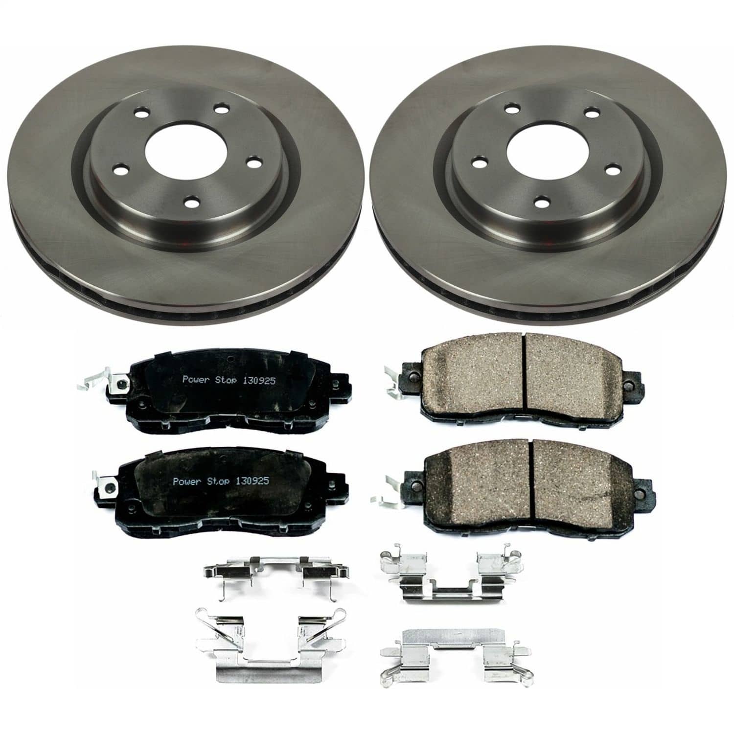 Power Stop - KOE7215 - Front - Disc Brake Pad and Rotor Kit