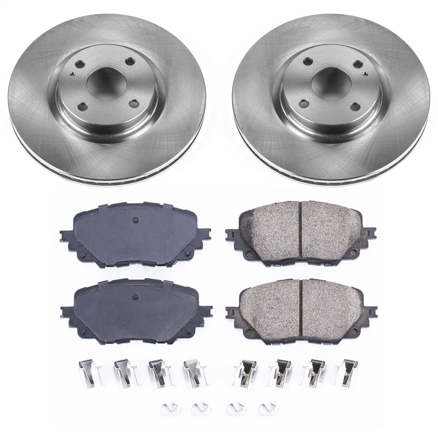 Power Stop - KOE7358 - Front - Disc Brake Pad and Rotor Kit
