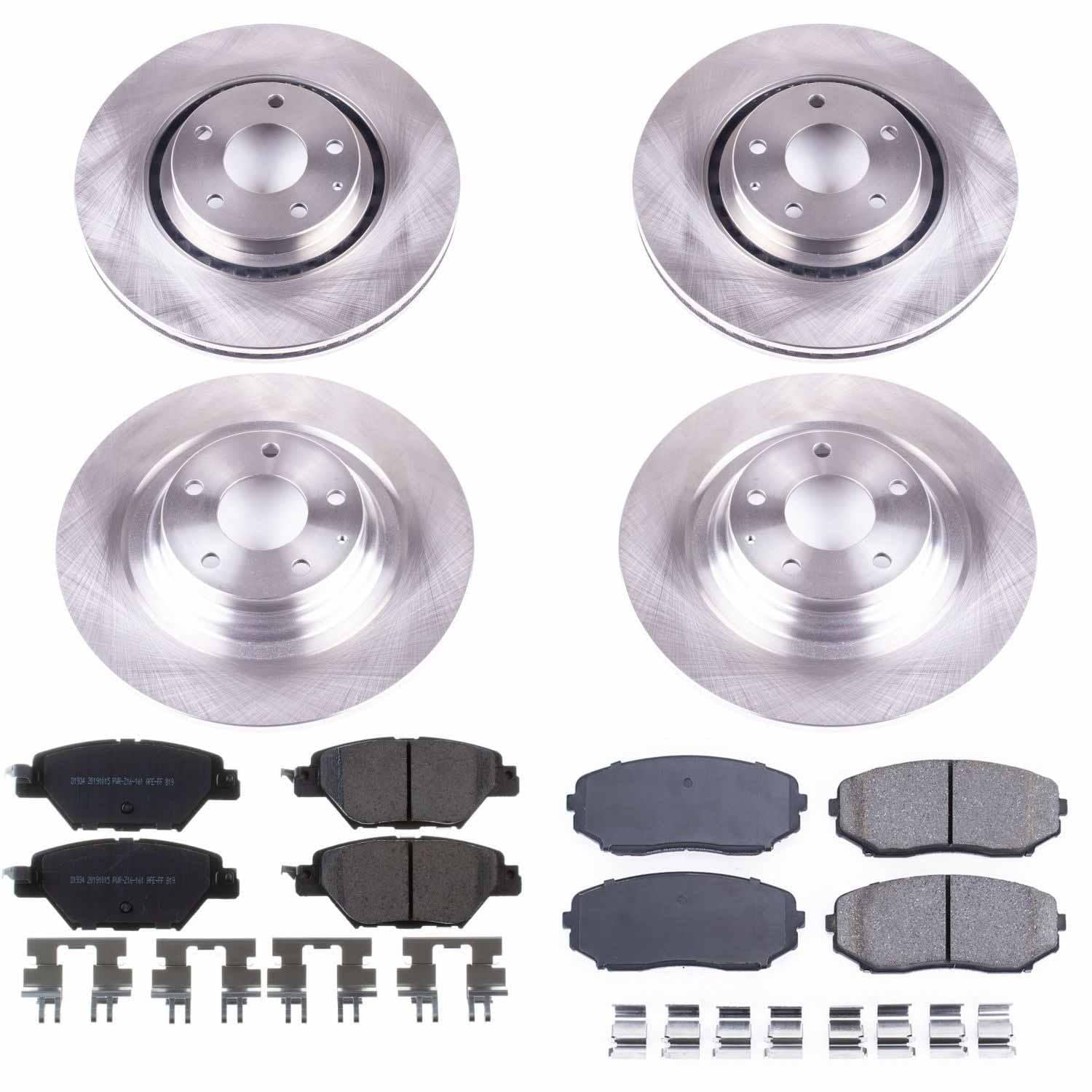 Power Stop - KOE7610 - Front and Rear - Disc Brake Pad and Rotor Kit
