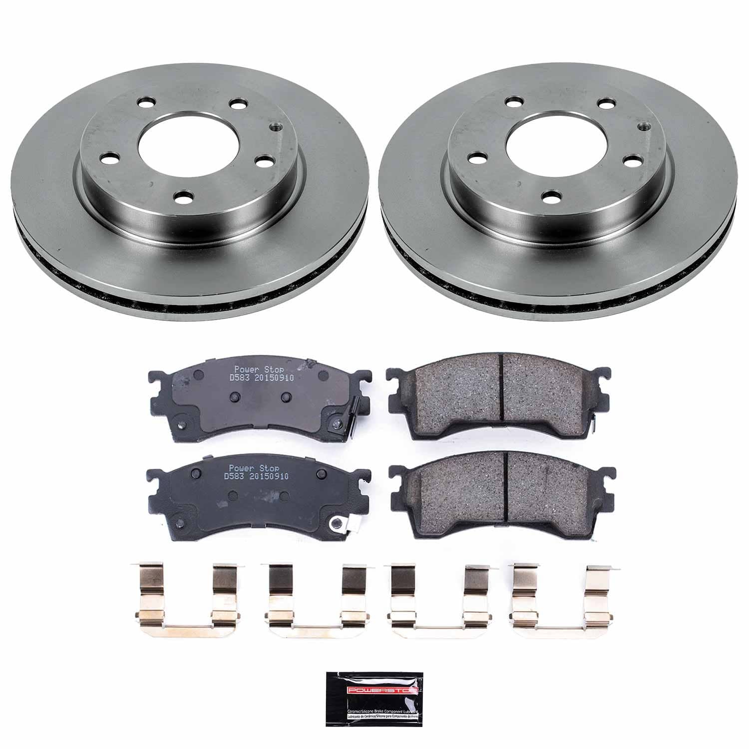 Power Stop - KOE782 - Front - Disc Brake Pad and Rotor Kit