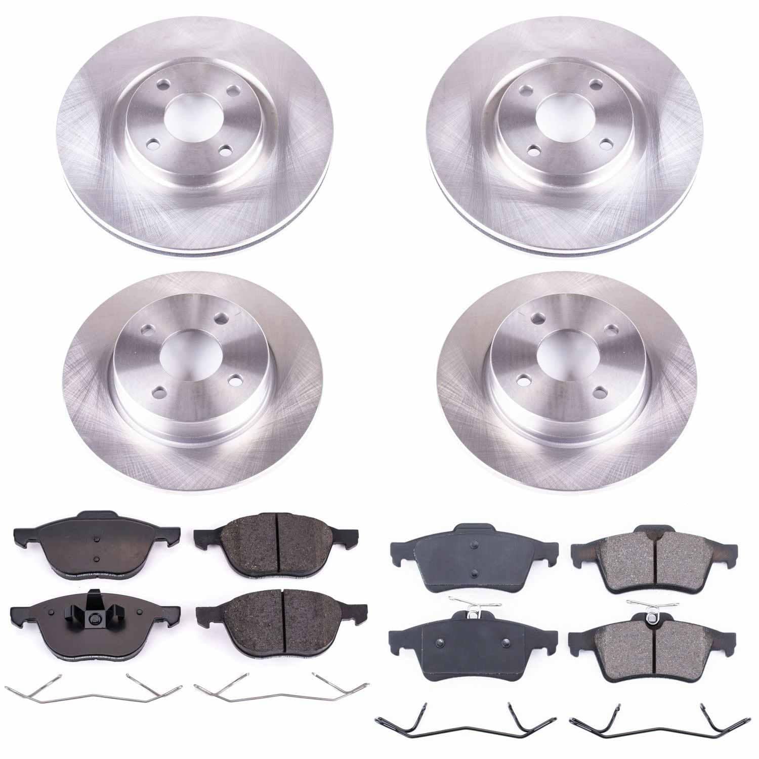 Power Stop - KOE7910 - Front and Rear - Disc Brake Pad and Rotor Kit