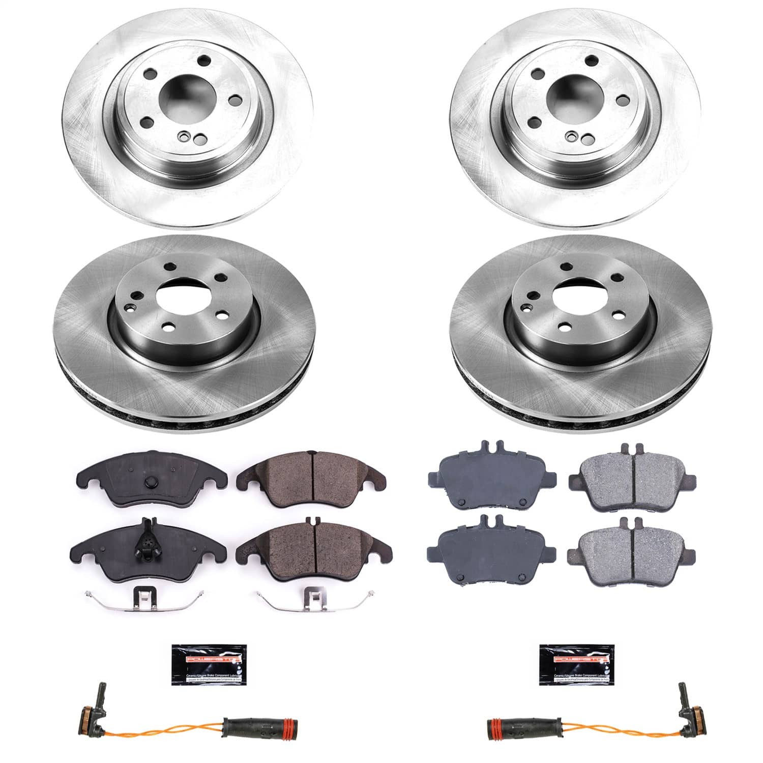 Power Stop - KOE8056 - Front and Rear - Disc Brake Pad and Rotor Kit
