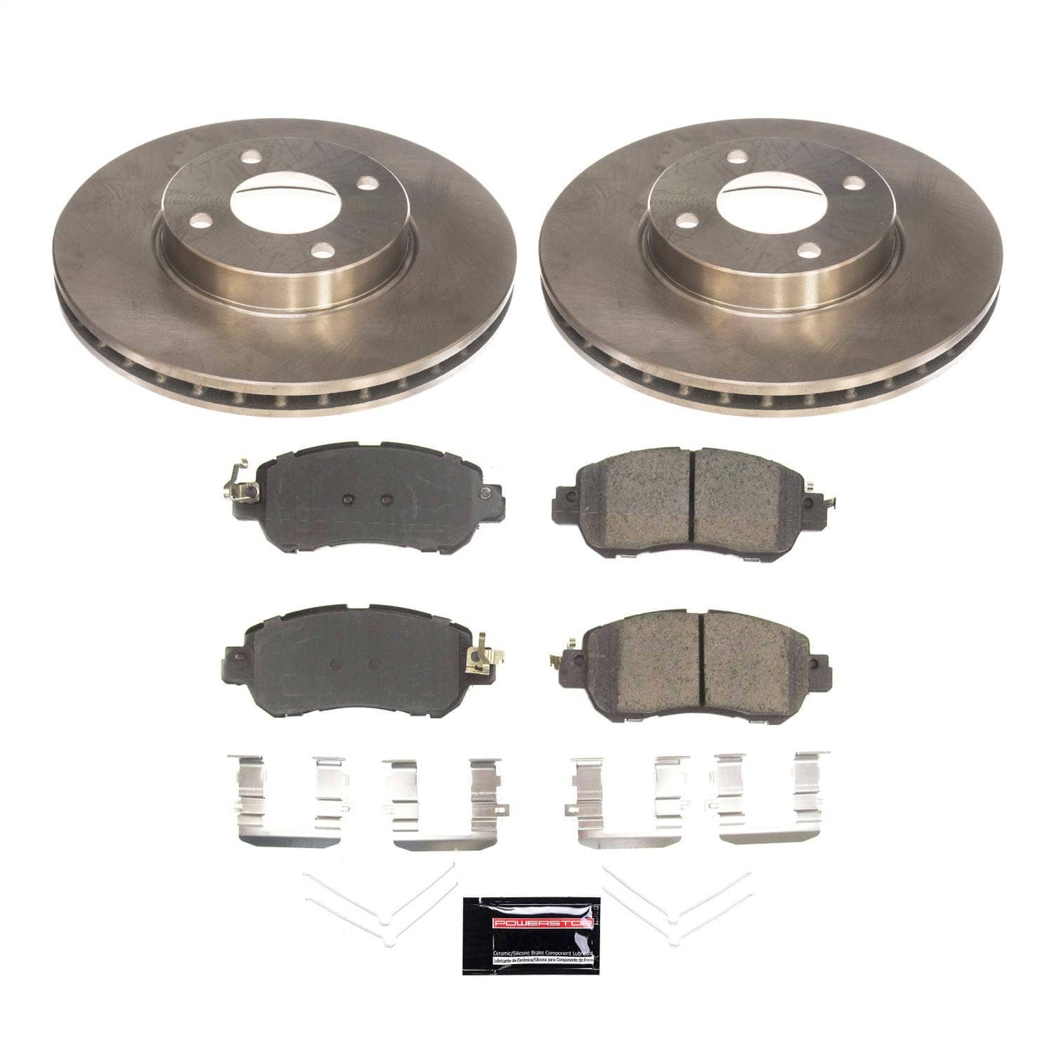 Power Stop - KOE8326 - Front - Disc Brake Pad and Rotor Kit