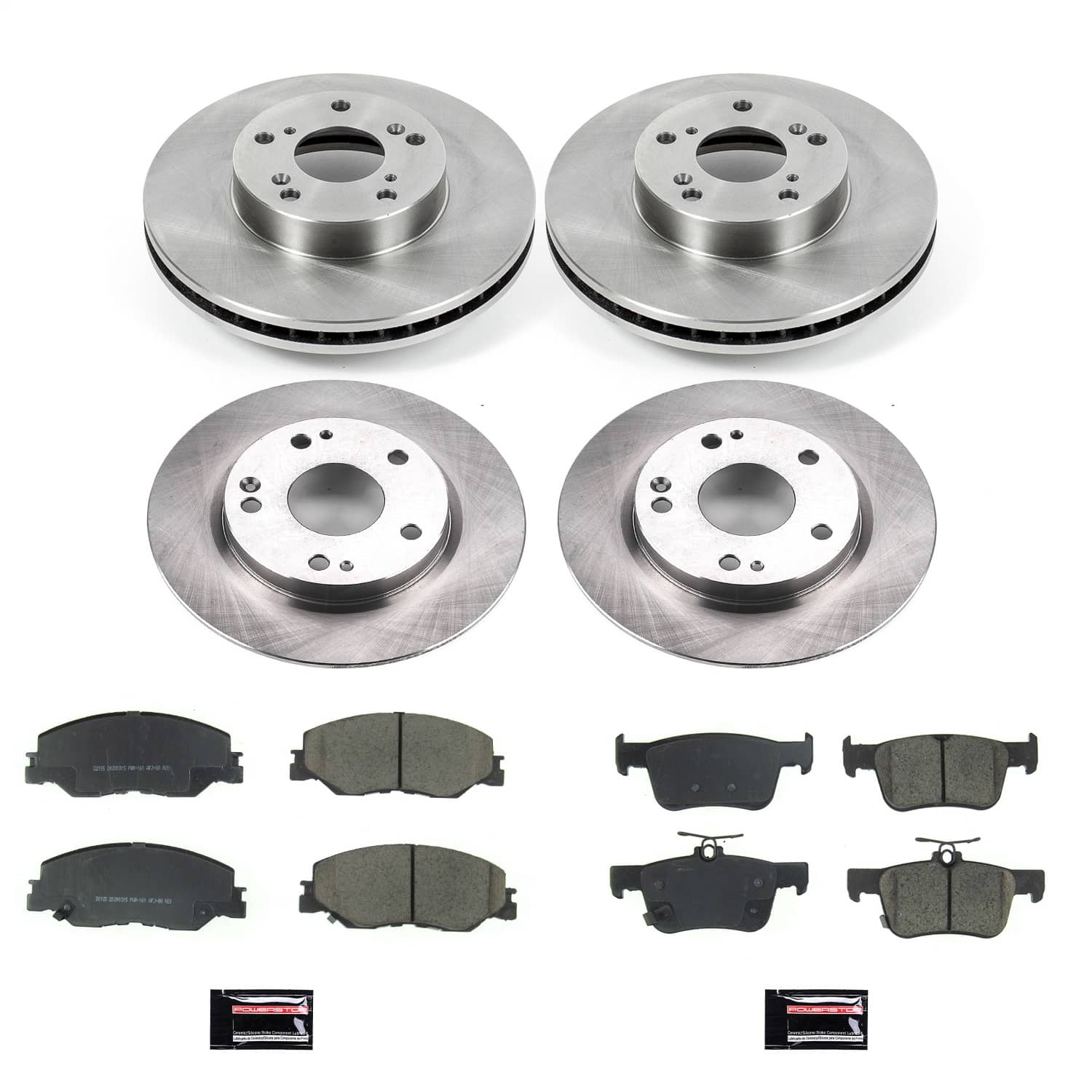 Power Stop - KOE8343 - Front and Rear - Disc Brake Pad and Rotor Kit