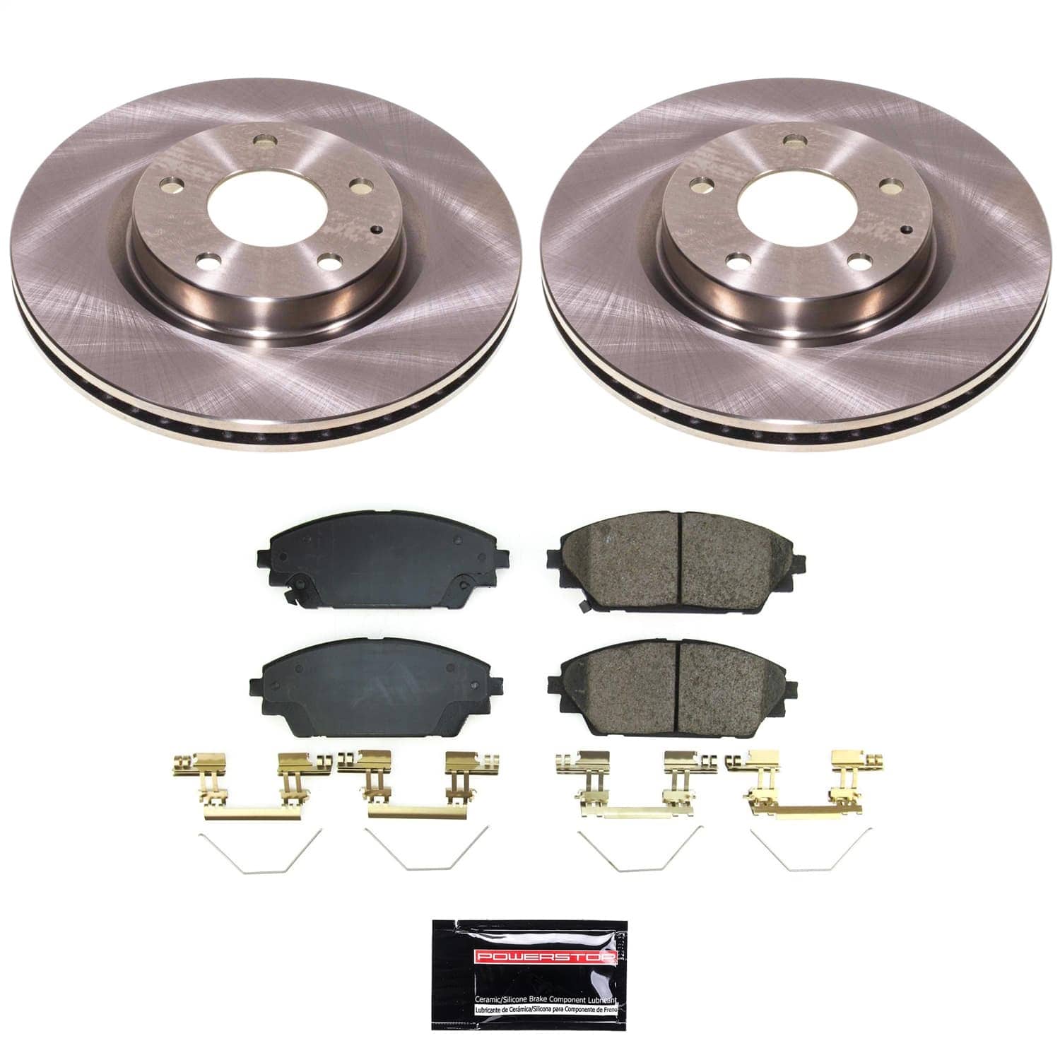 Power Stop - KOE8755 - Front - Disc Brake Pad and Rotor Kit