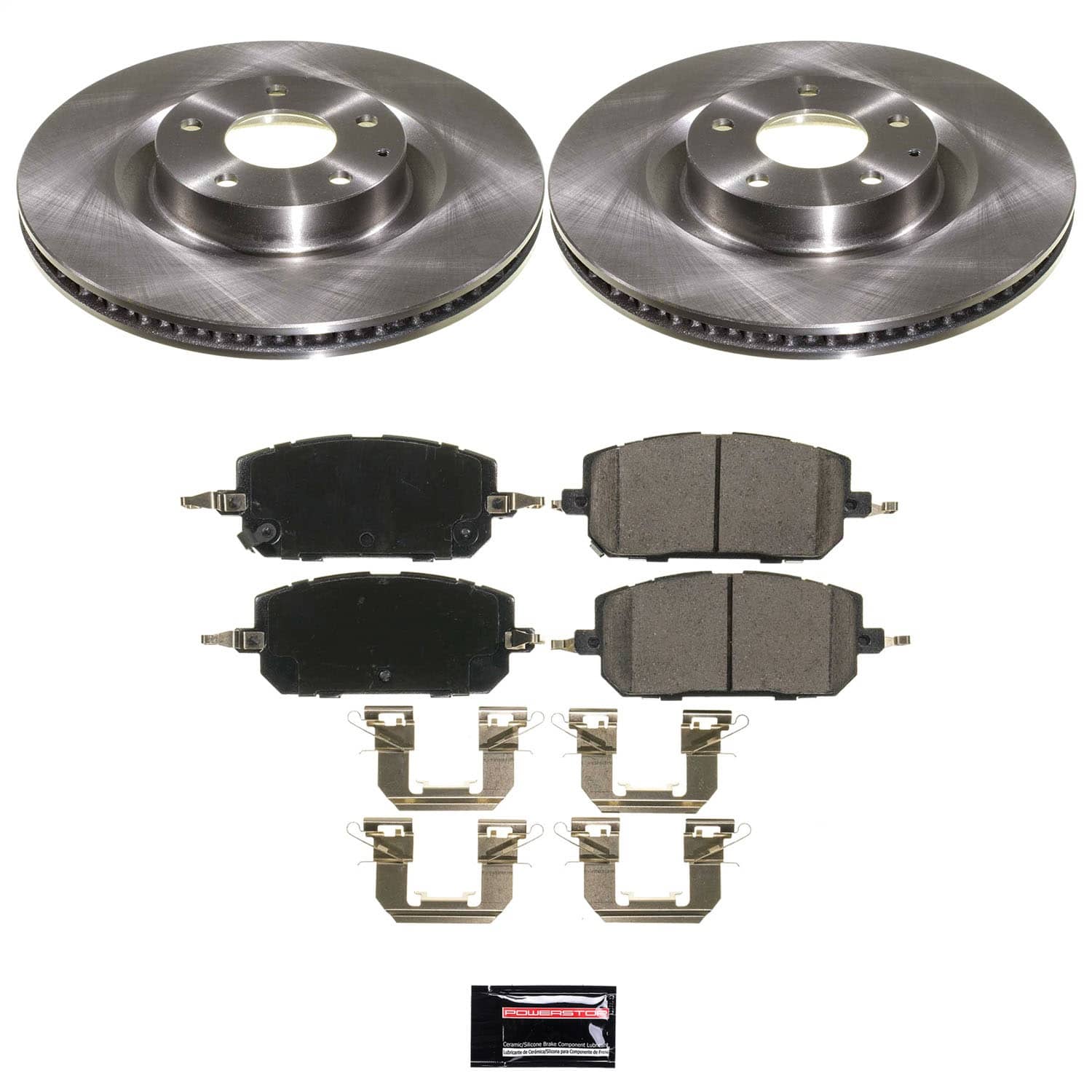 Power Stop - KOE9207 - Front - Disc Brake Pad and Rotor Kit