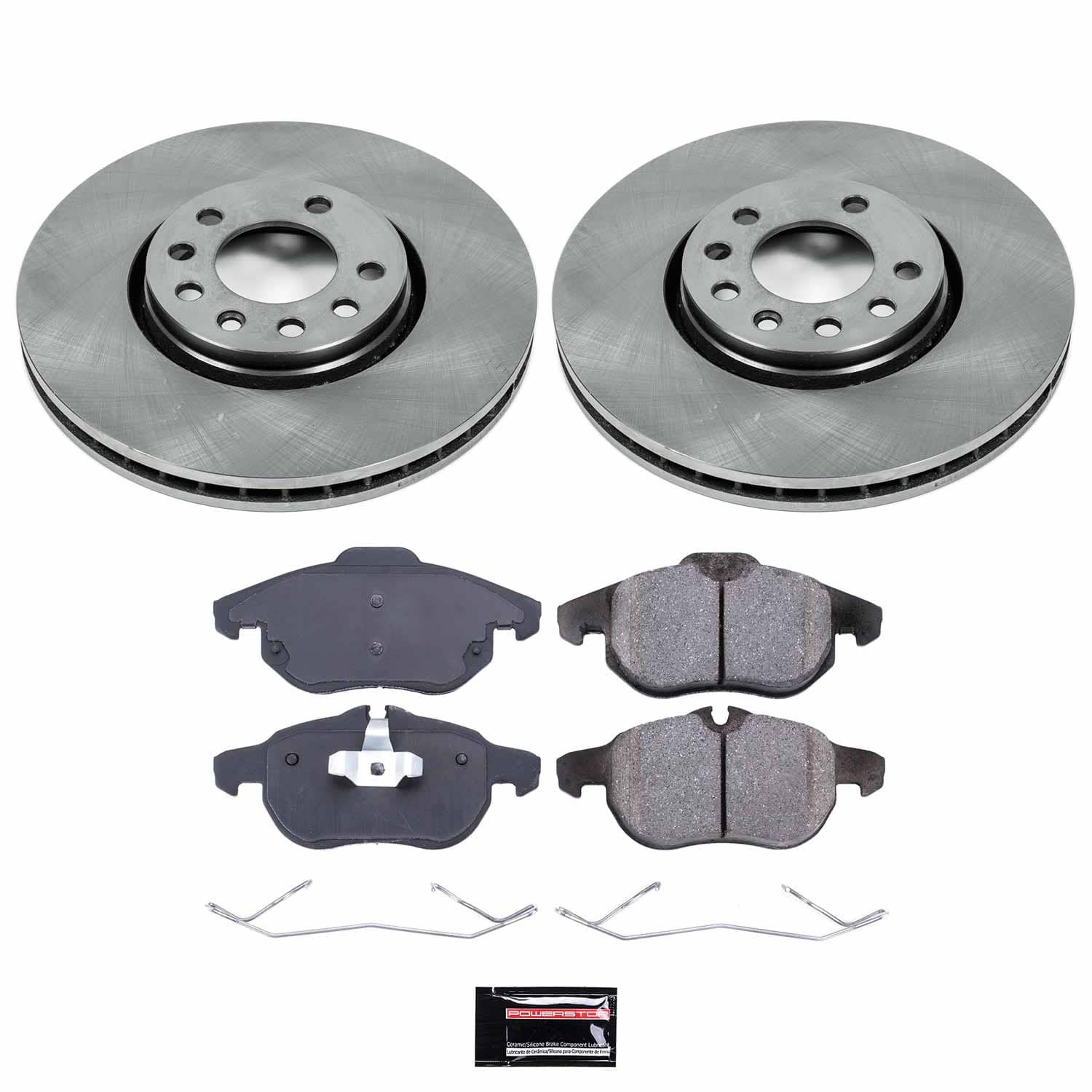Power Stop - KOE985 - Front - Disc Brake Pad and Rotor Kit
