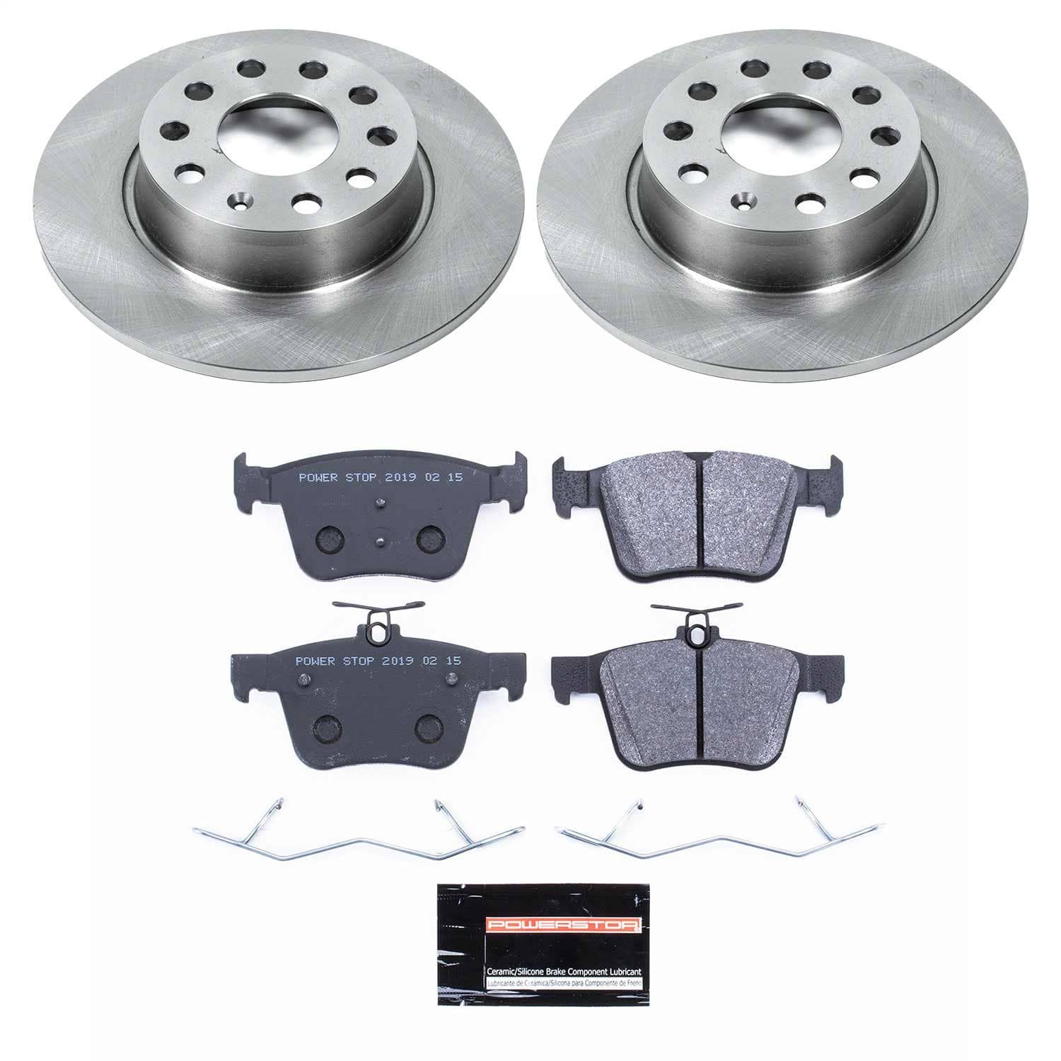 Power Stop - TDSK7093 - Rear - Disc Brake Pad and Rotor Kit