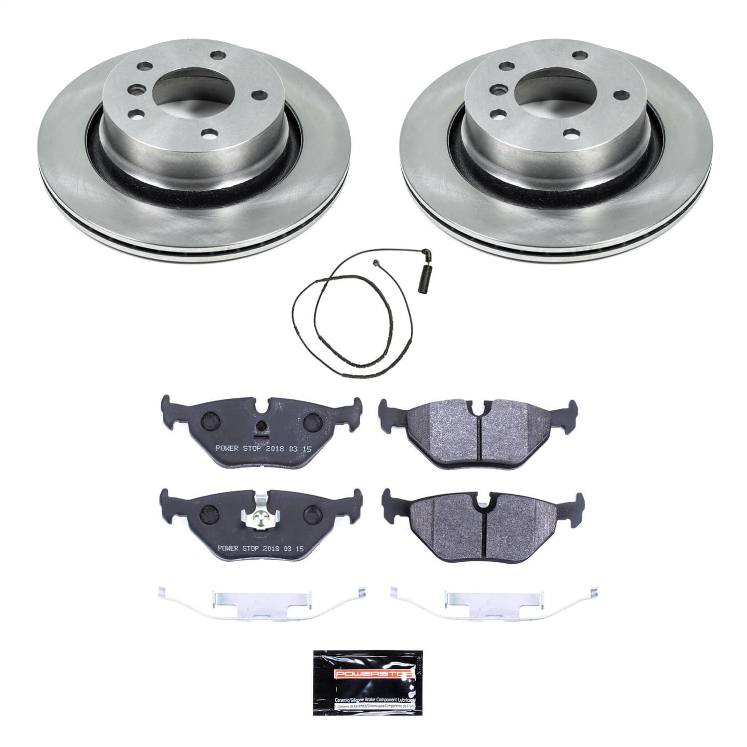 Power Stop - TDSK877 - Rear - Disc Brake Pad and Rotor Kit