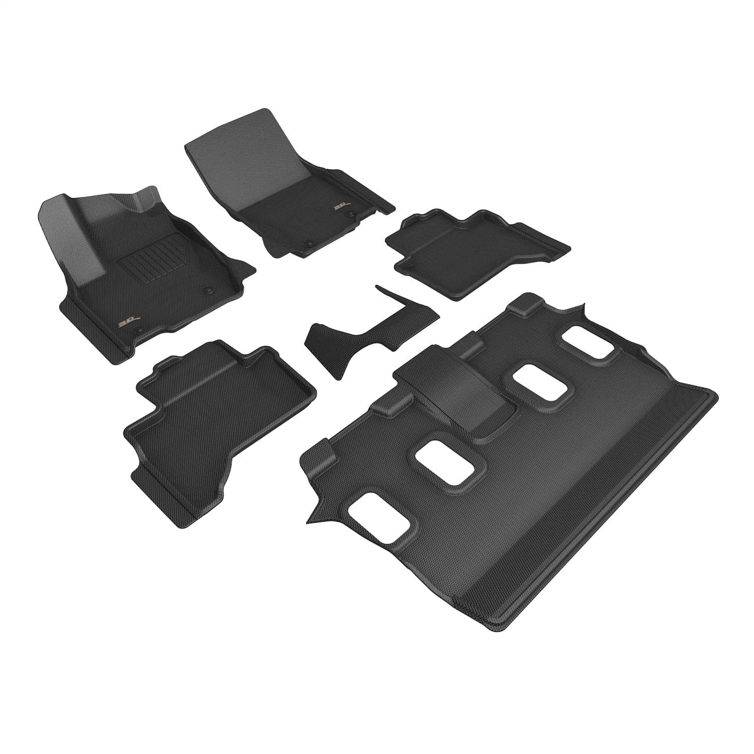 3D MAXpider - L1LX08801509 - Front Rear and Third Row - Floor Mat Set