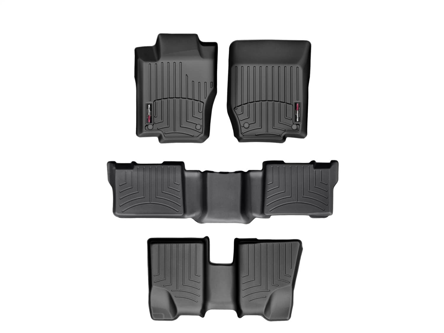 Weathertech - 44016-1-2-3 - Front Rear and Third Row - Floor Mat Set