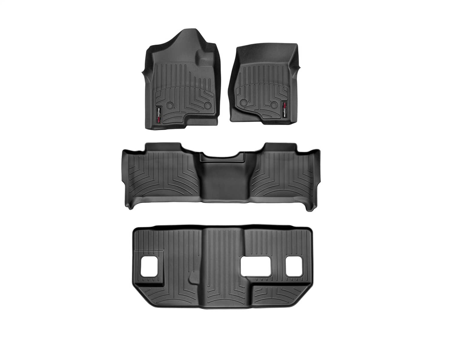 Weathertech - 44066-1-2-8 - Front Rear and Third Row - Floor Mat Set