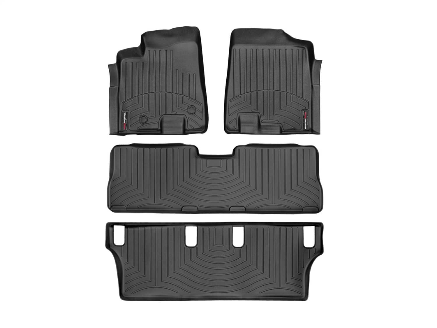 Weathertech - 44091-1-2-3 - Front Rear and Third Row - Floor Mat Set