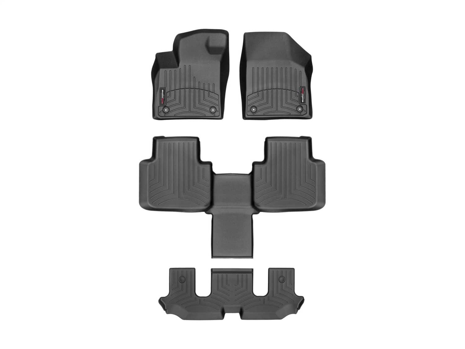 Weathertech - 441084-1-2-5 - Front Rear and Third Row - Floor Mat Set