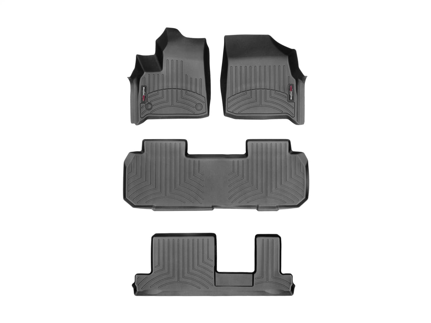 Weathertech - 441228-1-3-4 - Front Rear and Third Row - Floor Mat Set