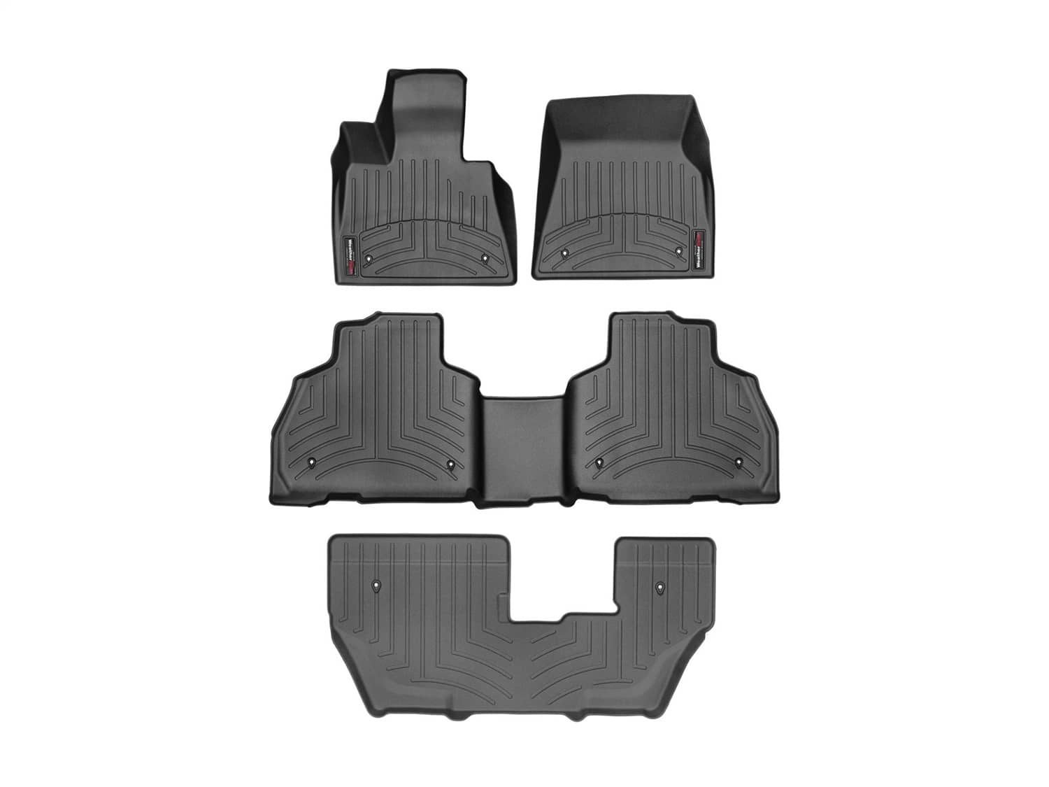 Weathertech - 441507-1-3-4 - Front Rear and Third Row - Floor Mat Set