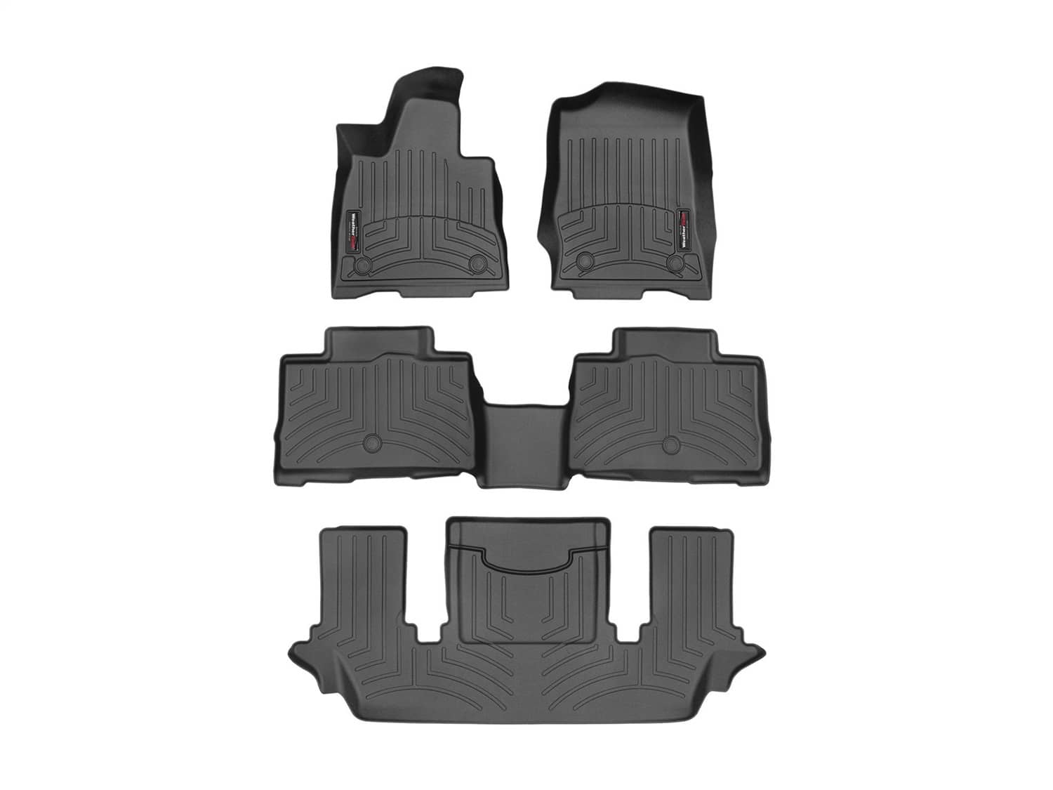 Weathertech - 441576-1-2-3 - Front Rear and Third Row - Floor Mat Set
