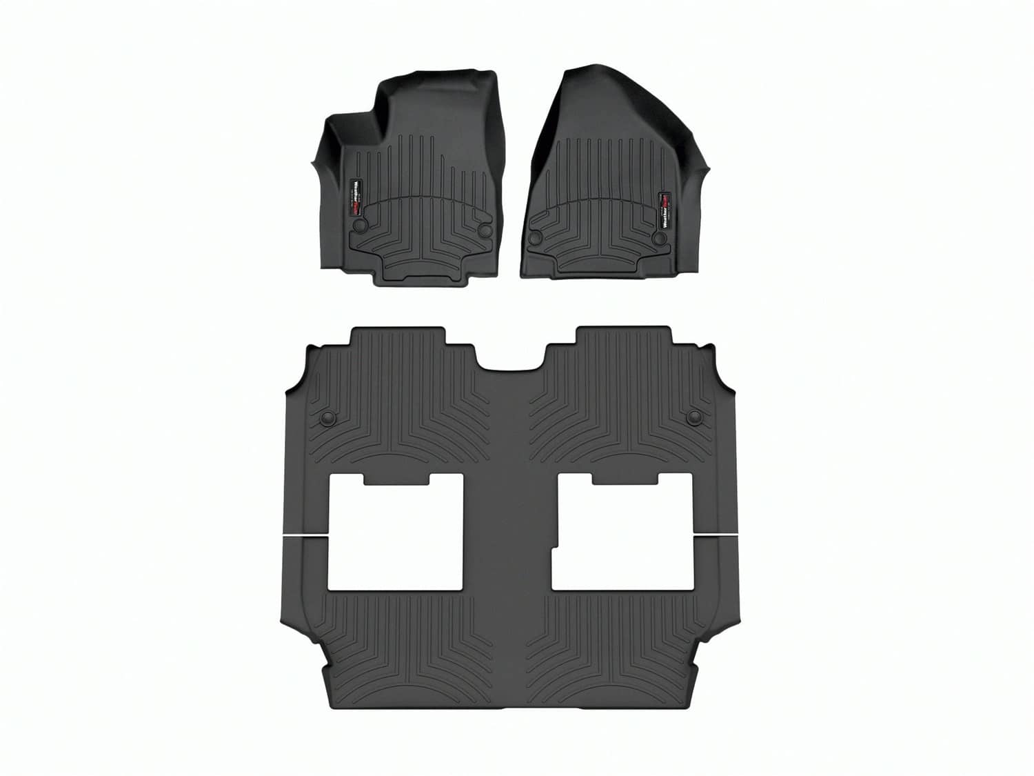 Weathertech - 441662-1-2 - Front Rear and Third Row - Floor Mat Set