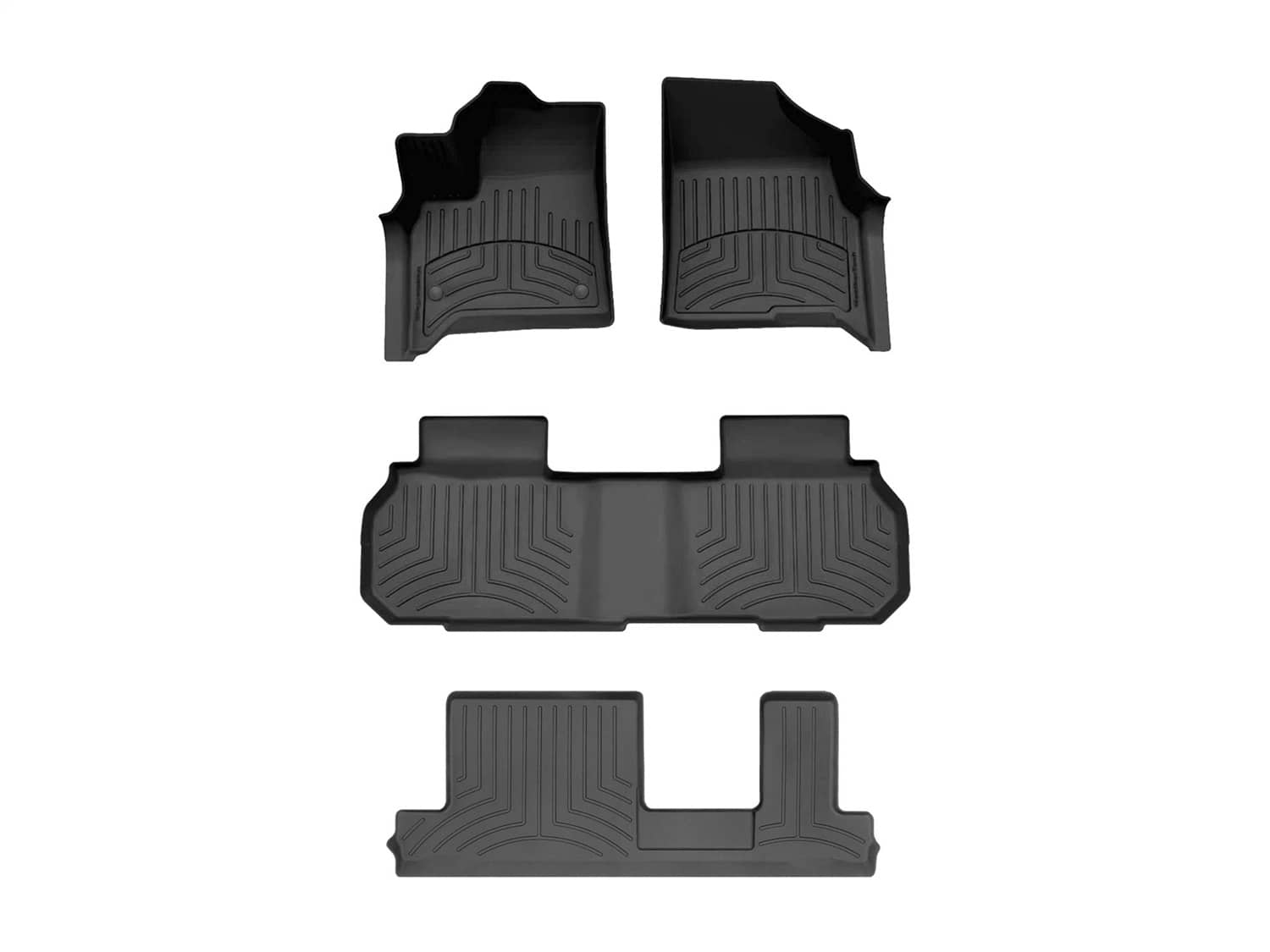 Weathertech - 441881-1-2-4412284IM - Front Rear and Third Row - Floor Mat Set