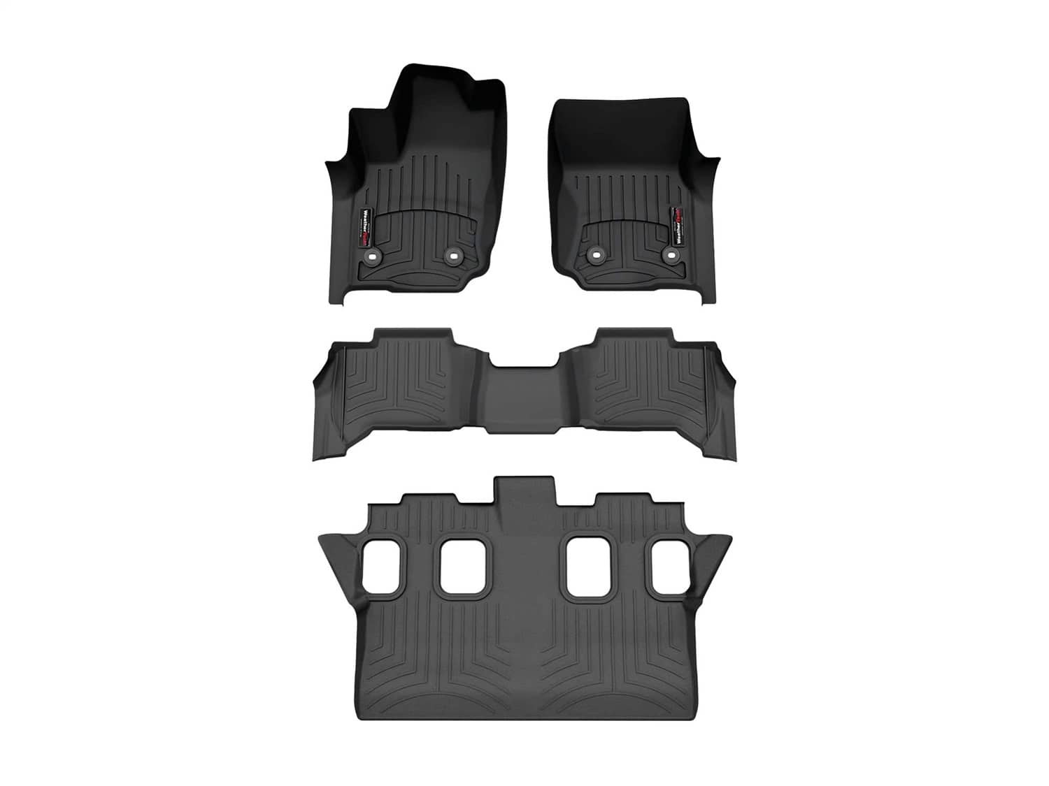 Weathertech - 441919-1-2-3 - Front Rear and Third Row - Floor Mat Set