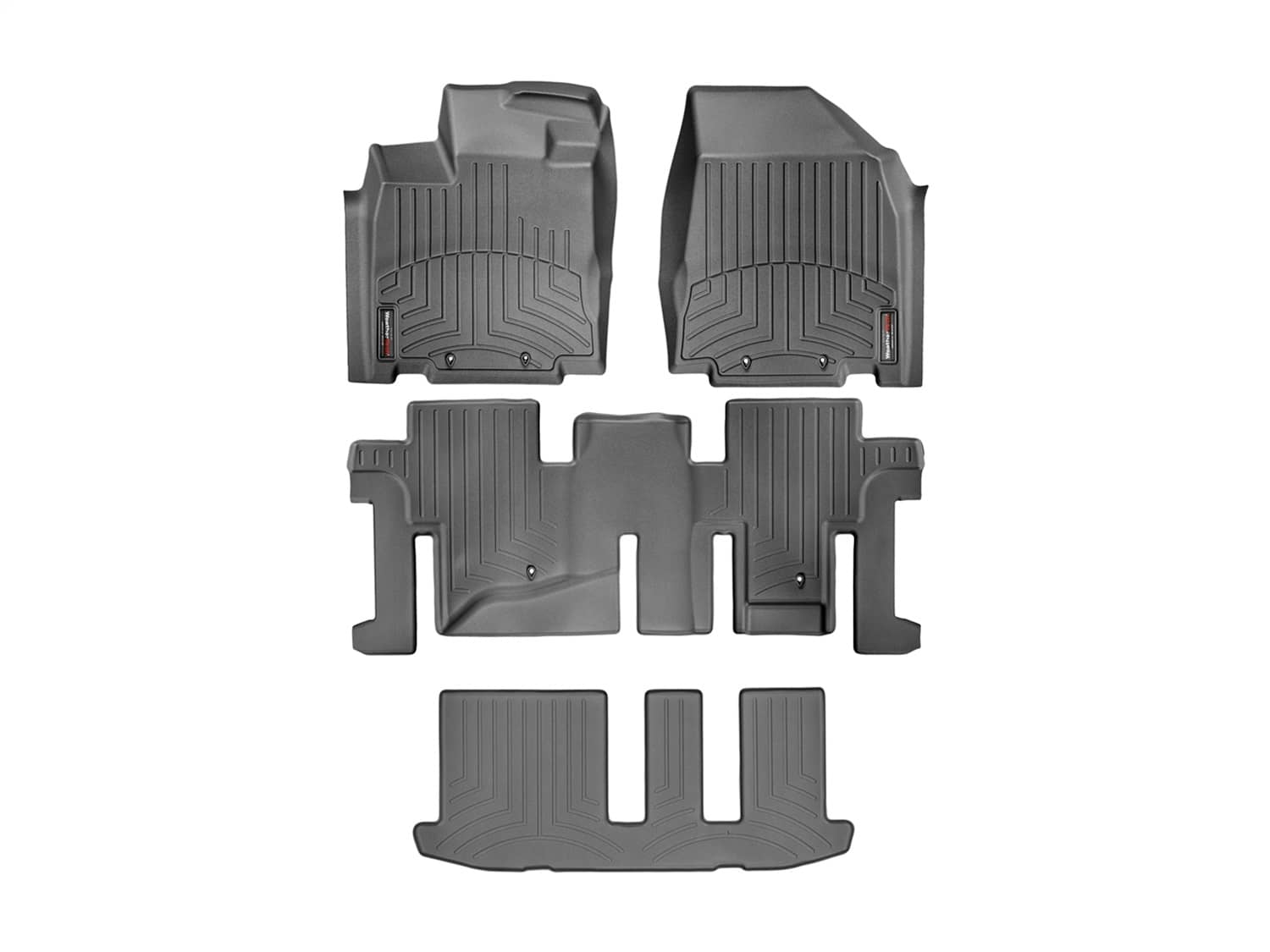 Weathertech - 44445-1-2-3 - Front Rear and Third Row - Floor Mat Set