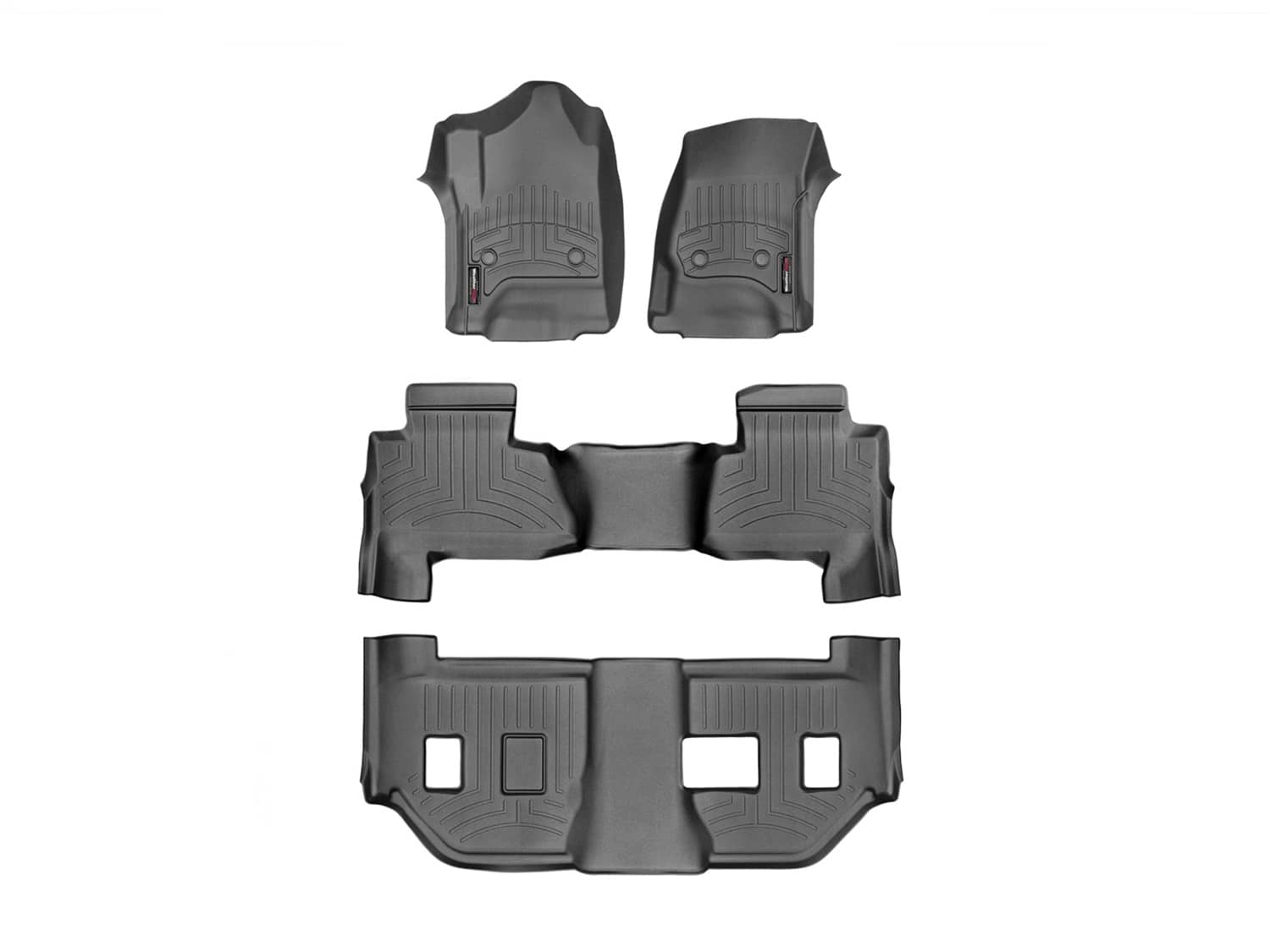 Weathertech - 44607-1-8-9 - Front Rear and Third Row - Floor Mat Set
