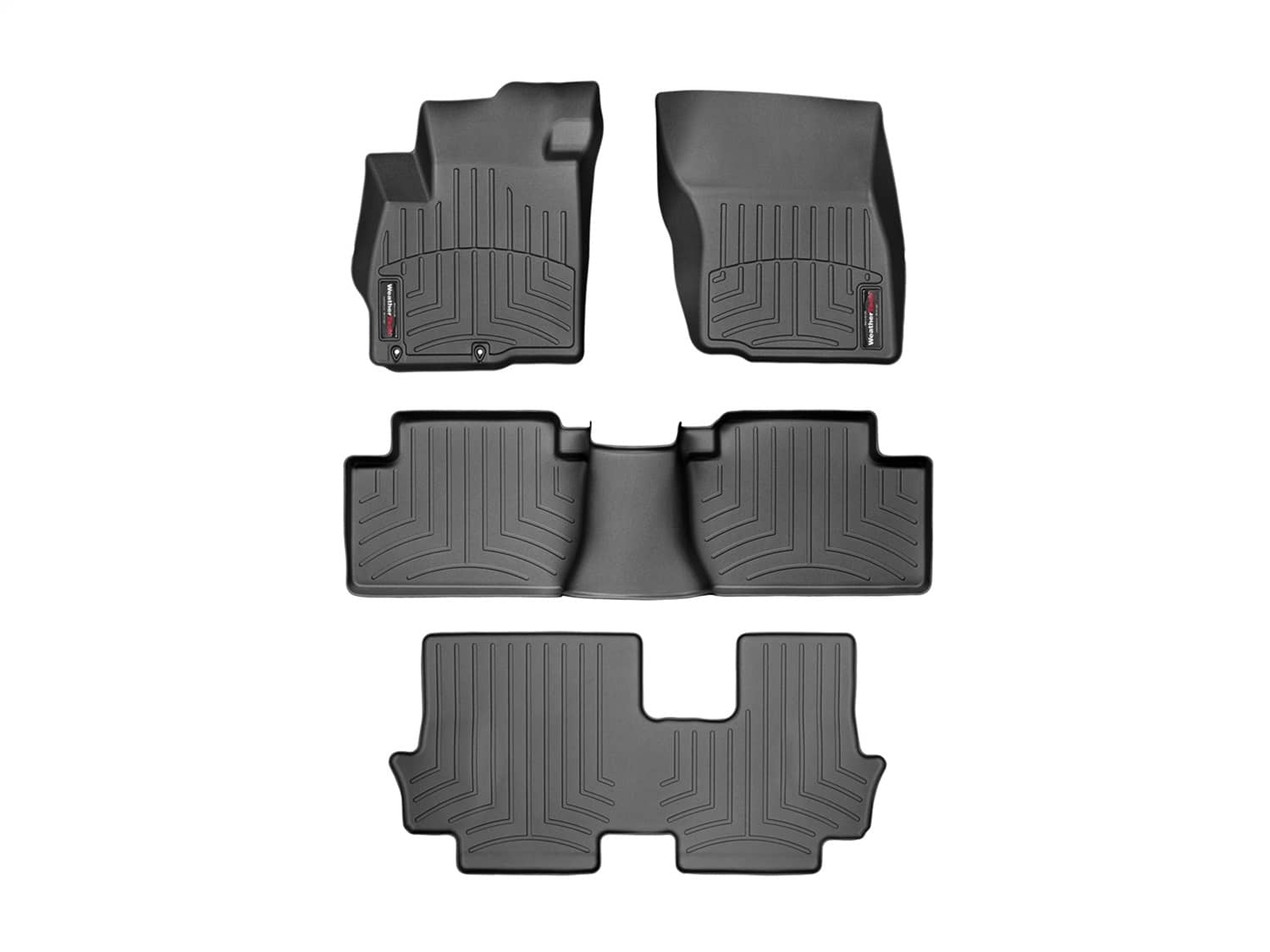 Weathertech - 446511-44162-2-4 - Front Rear and Third Row - Floor Mat Set