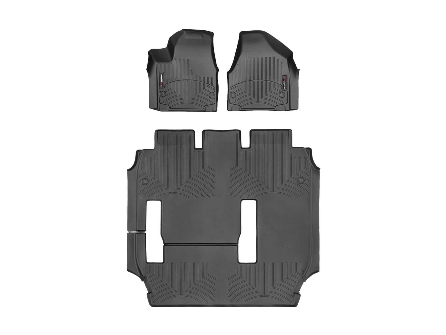 Weathertech - 44945-1-4 - Front Rear and Third Row - Floor Mat Set