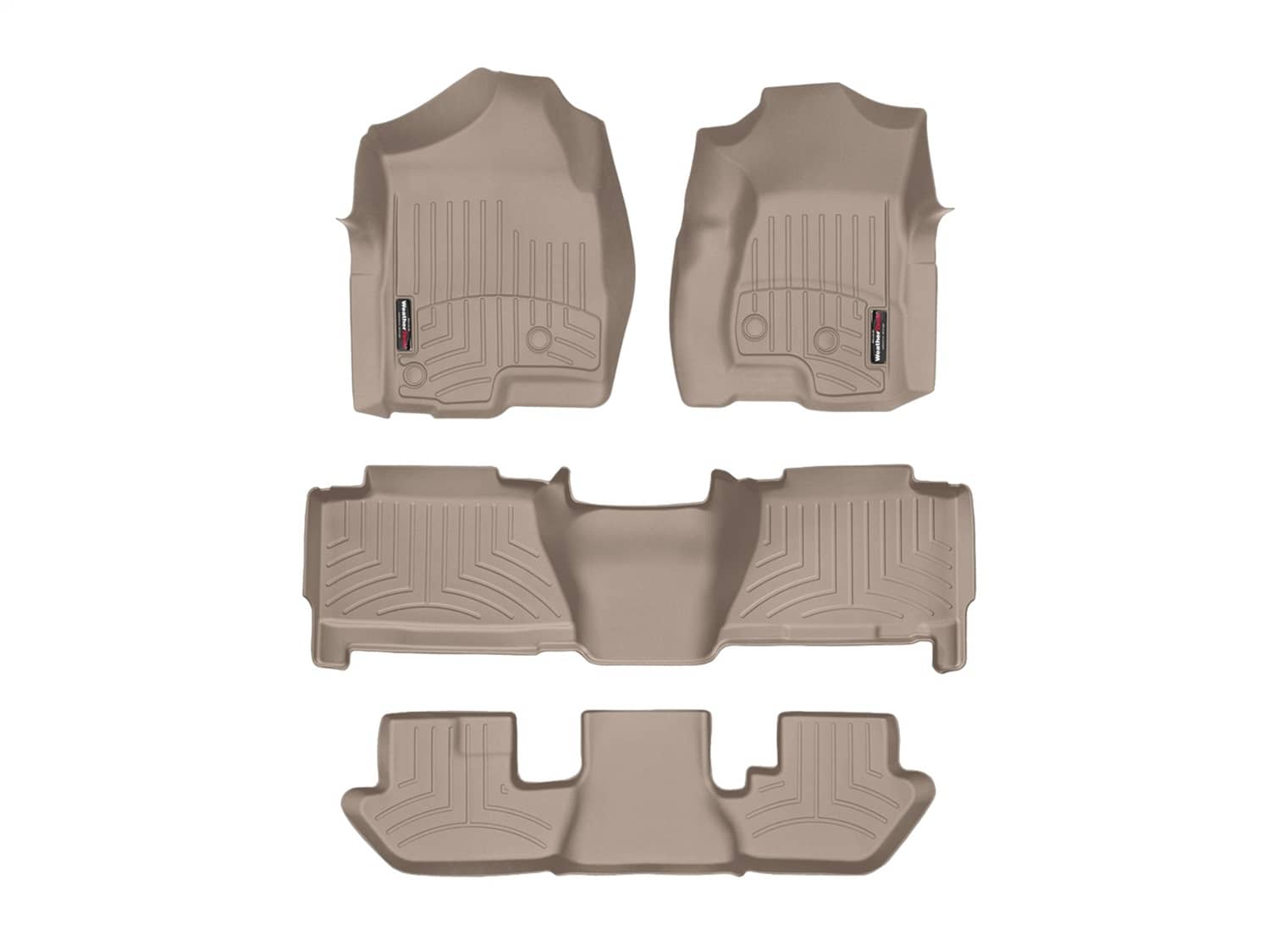 Weathertech - 450031-45061-2-3 - Front Rear and Third Row - Floor Mat Set