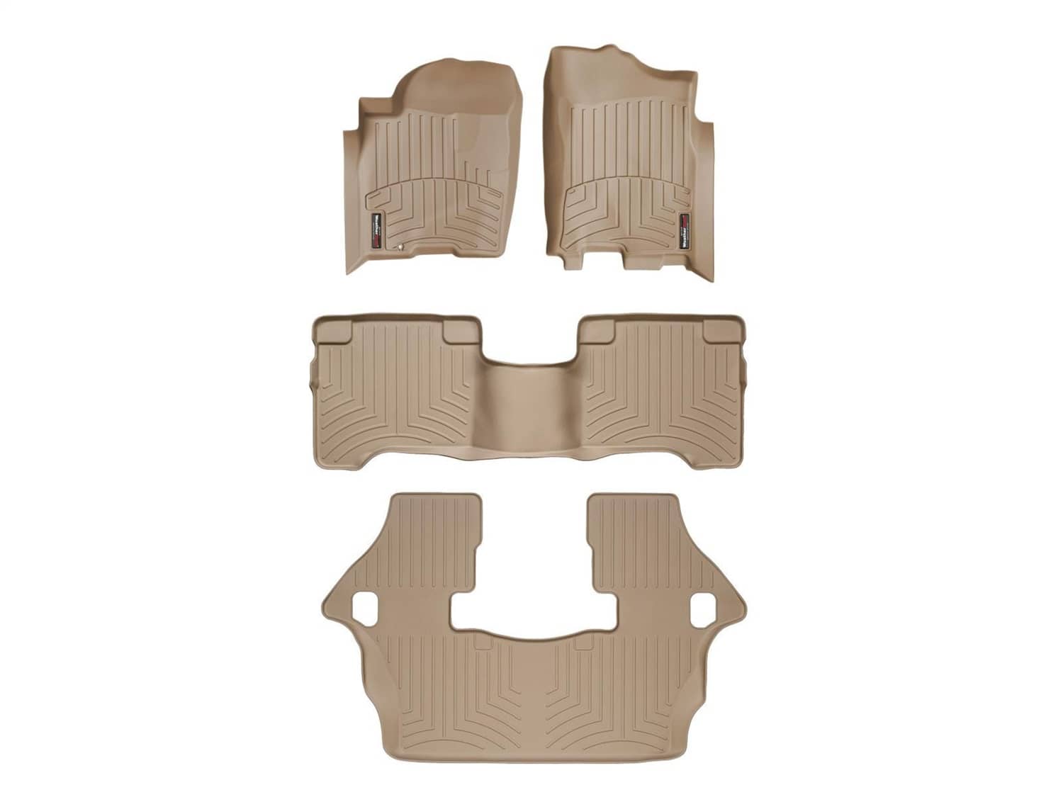 Weathertech - 45019-1-4-3 - Front Rear and Third Row - Floor Mat Set