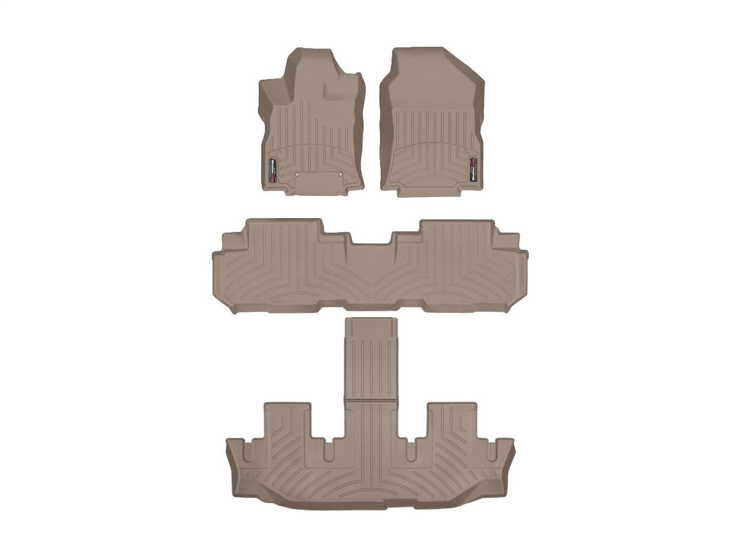 Weathertech - 451475-1-4-3 - Front Rear and Third Row - Floor Mat Set