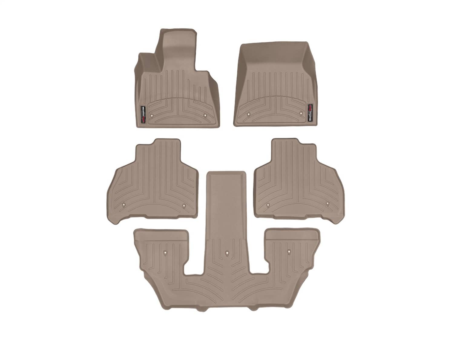 Weathertech - 451507-1-5-6 - Front Rear and Third Row - Floor Mat Set