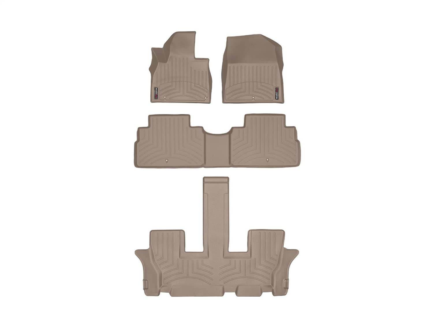 Weathertech - 451532-1-2-3 - Front Rear and Third Row - Floor Mat Set