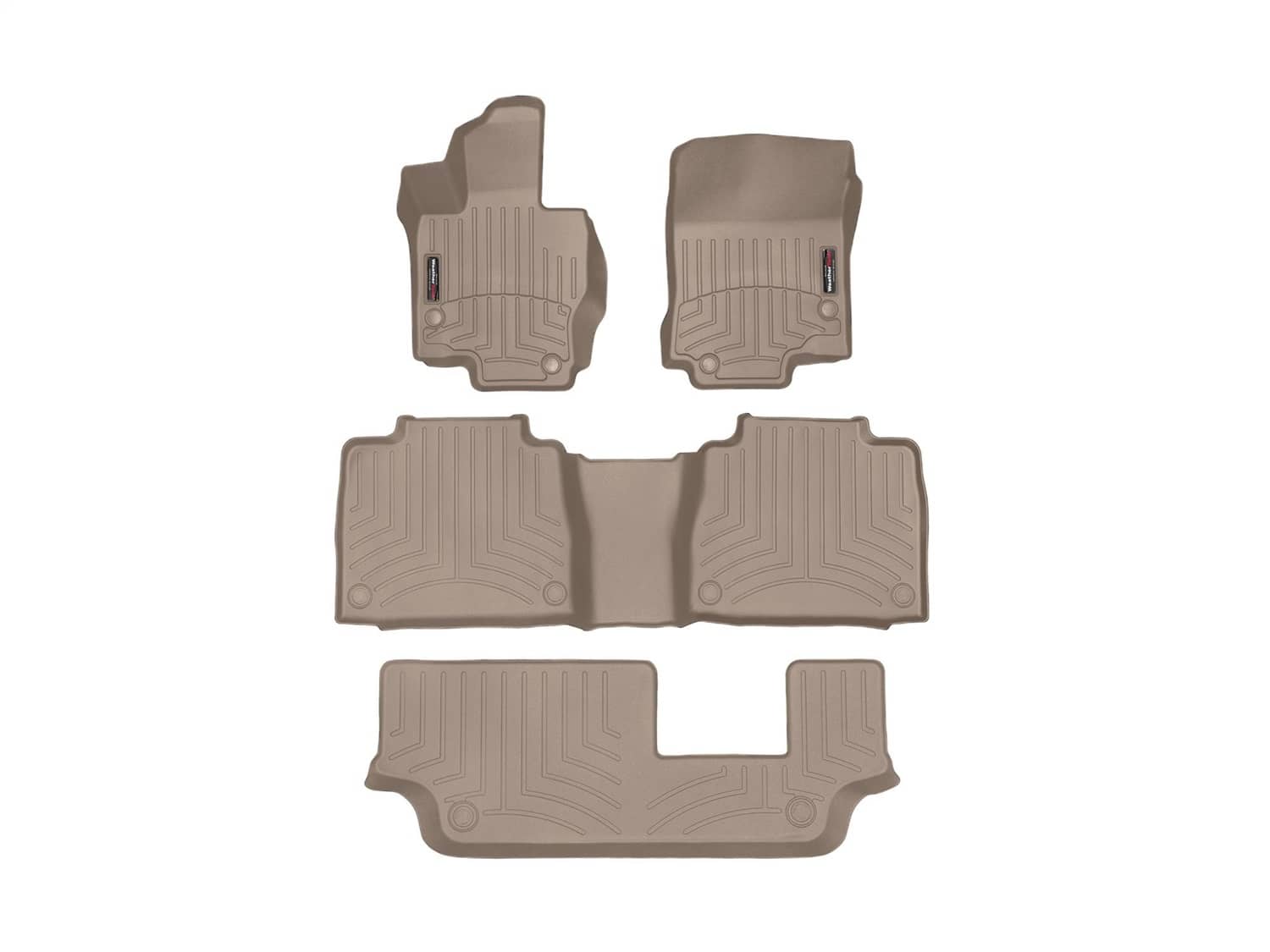 Weathertech - 451533-1-2-3 - Front Rear and Third Row - Floor Mat Set