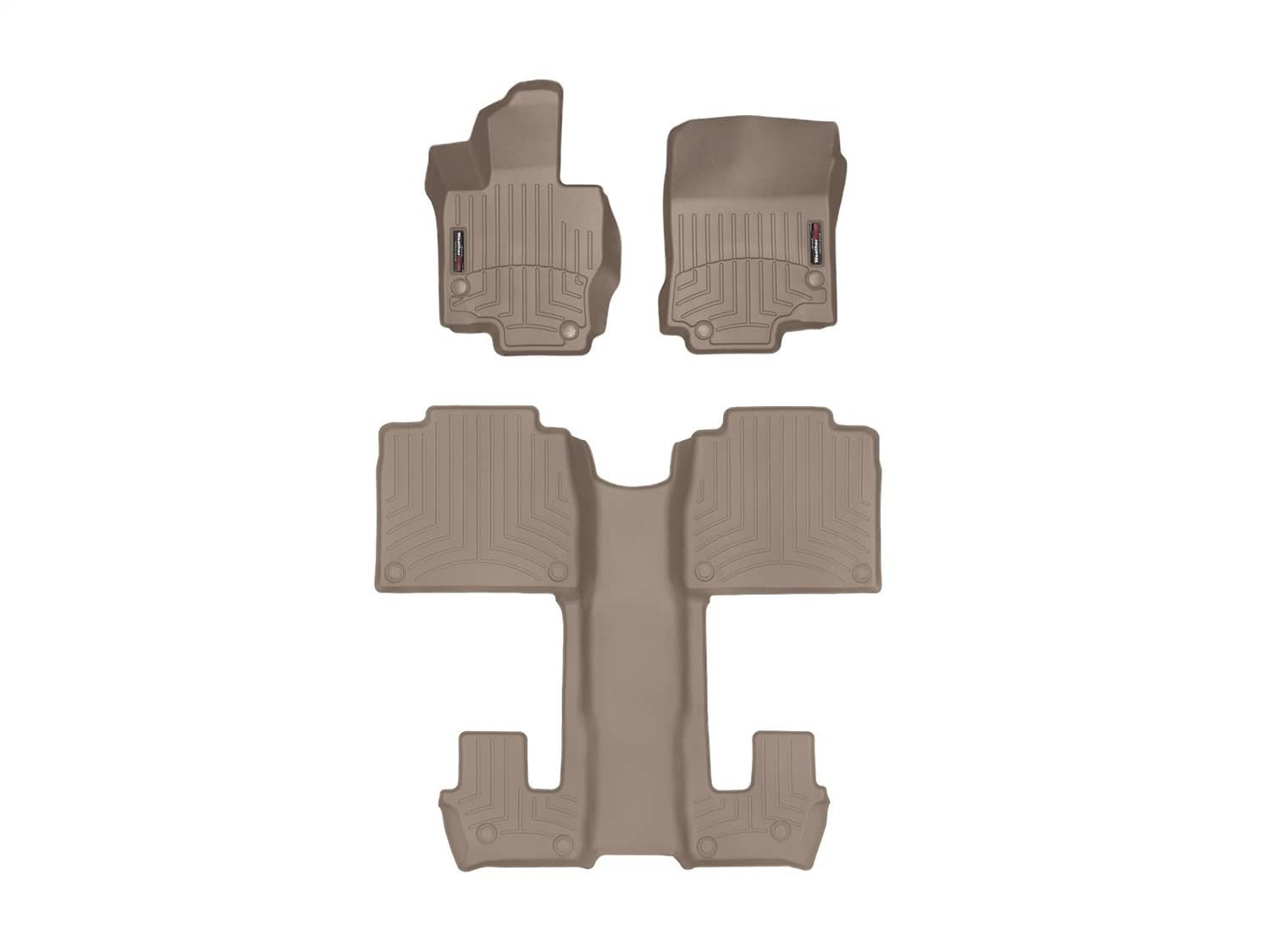 Weathertech - 4515331-4515952 - Front Rear and Third Row - Floor Mat Set