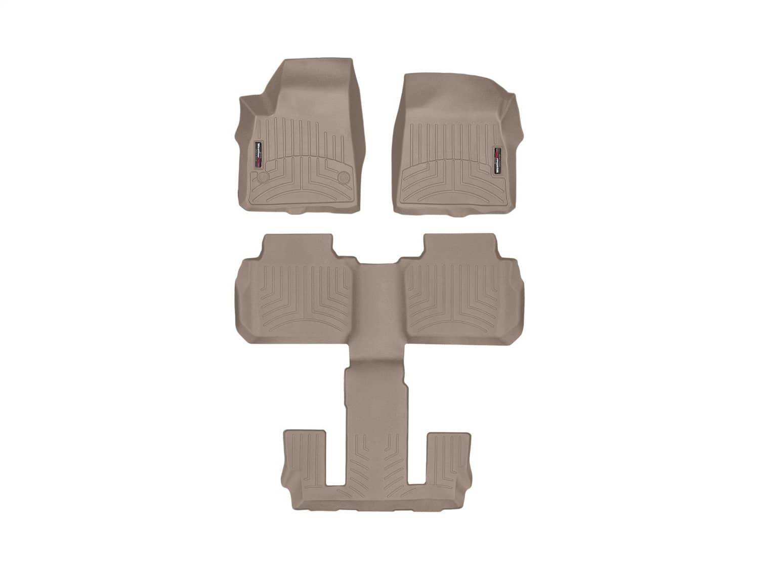 Weathertech - 4515741-4510803 - Front Rear and Third Row - Floor Mat Set